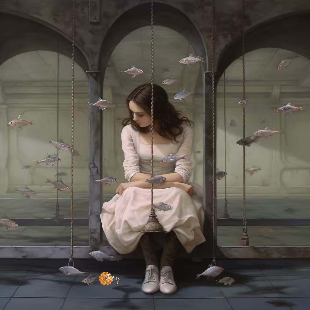 Girl Underwater: Learning to Swim with the Fishes