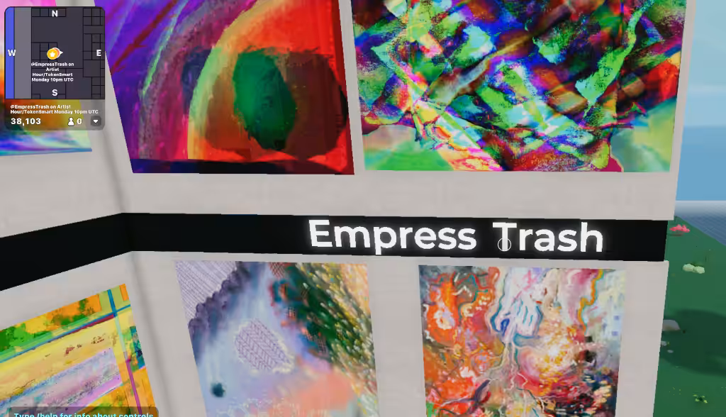@EmpressTrash Artist Hour Exhibit 6/28/2021 on TokenSmart