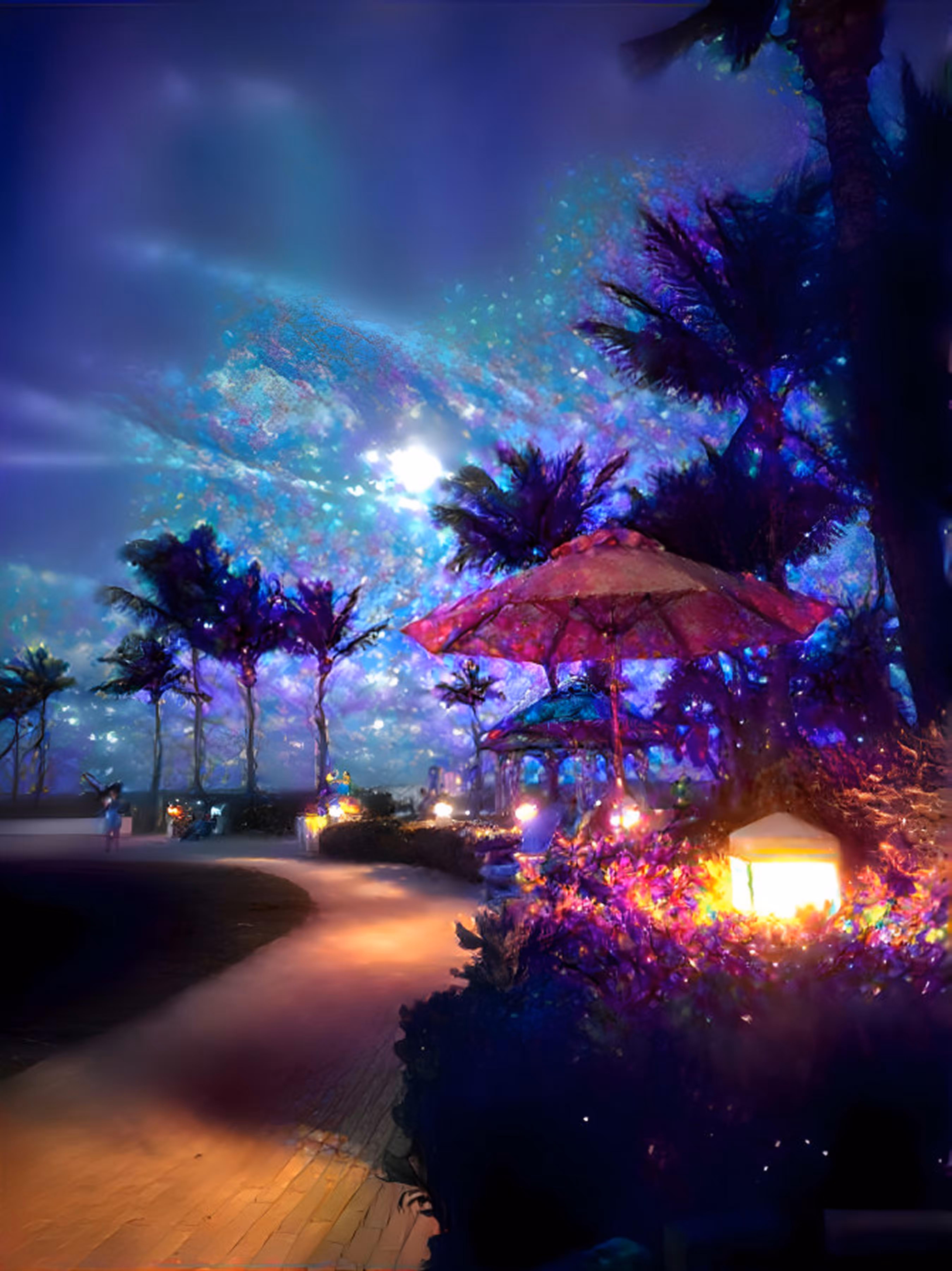 AI Full Moon Rising