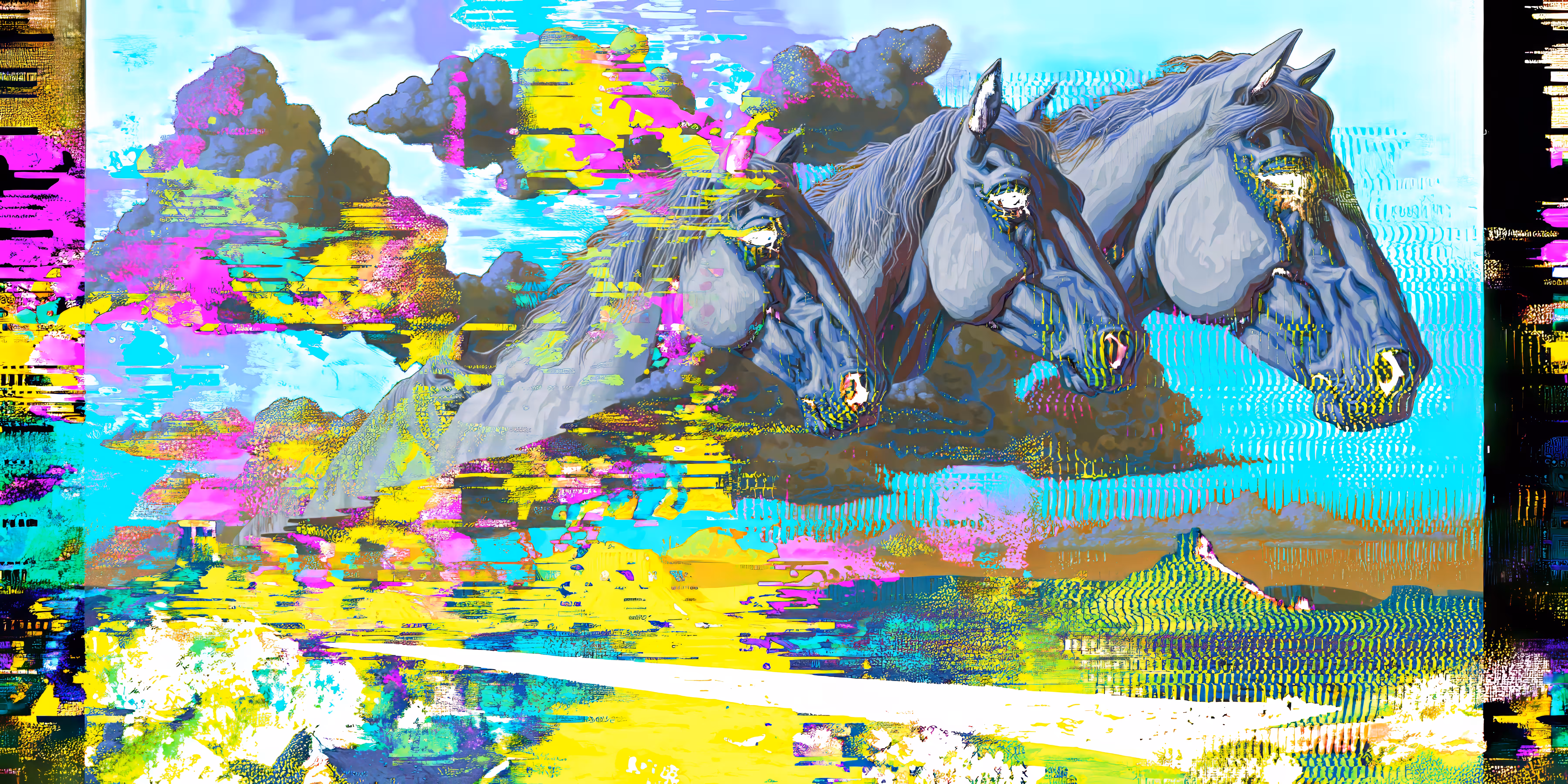 Horses in the Glitch