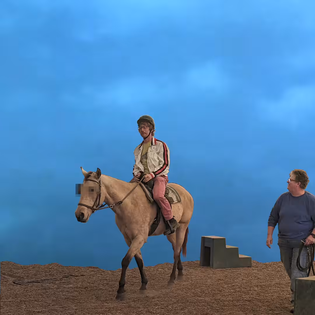 This is not an artist on a horse