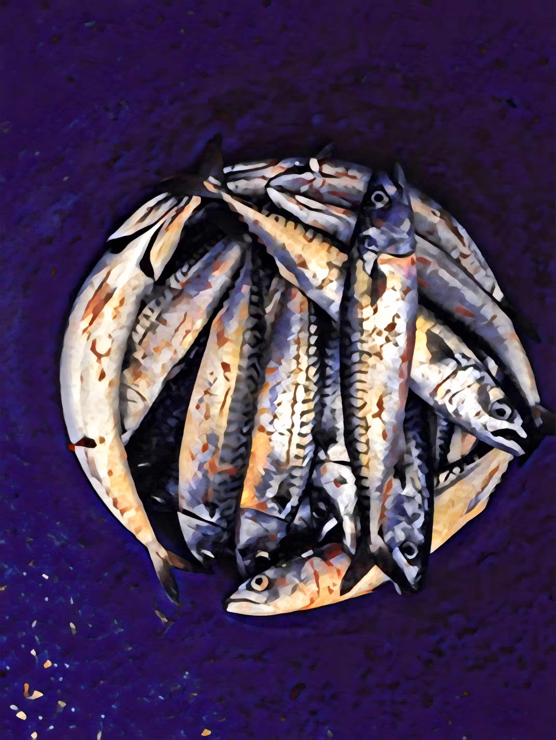 Still Life With Mackerel - Study II