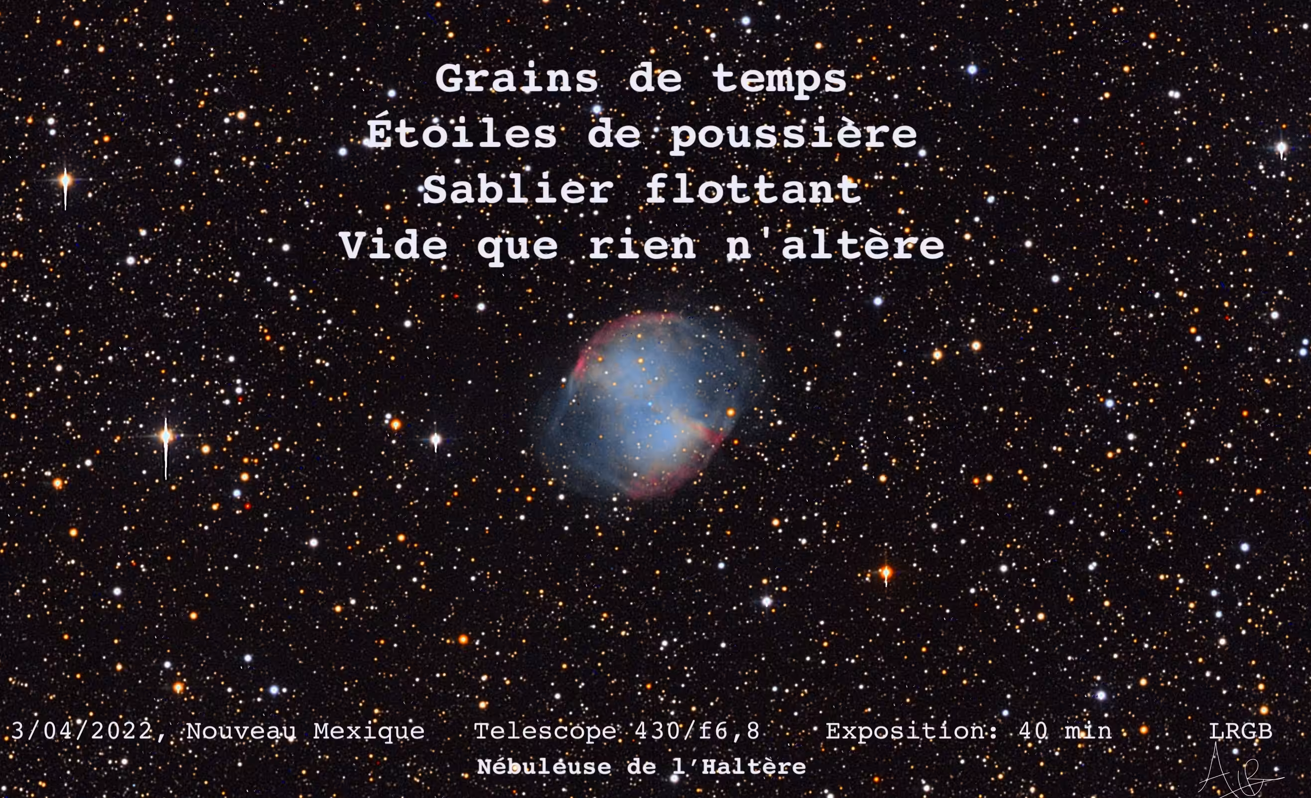 Astro-poème: Haltère