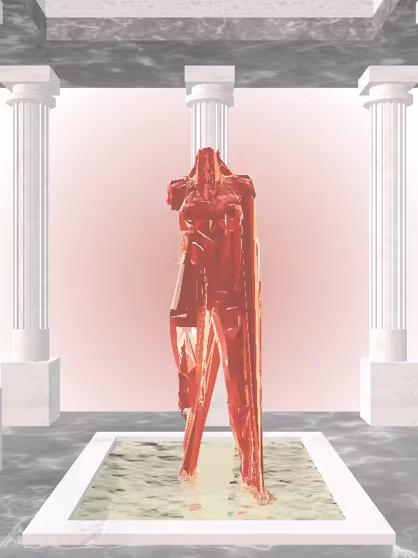 HeavenComputer: The Fragmented Phone Calling Fiery Red Woman #6648