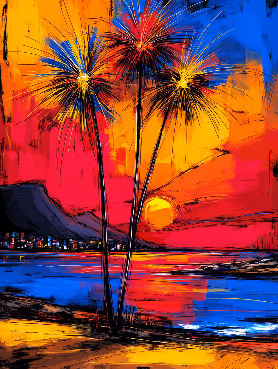 Behind the Palms