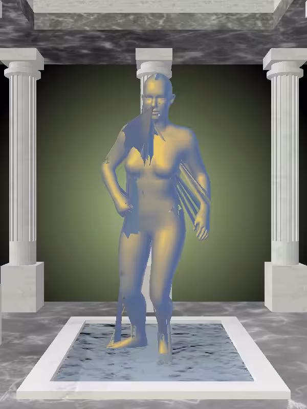 HeavenComputer: The Injured Sunlit Cobalt Woman #4403