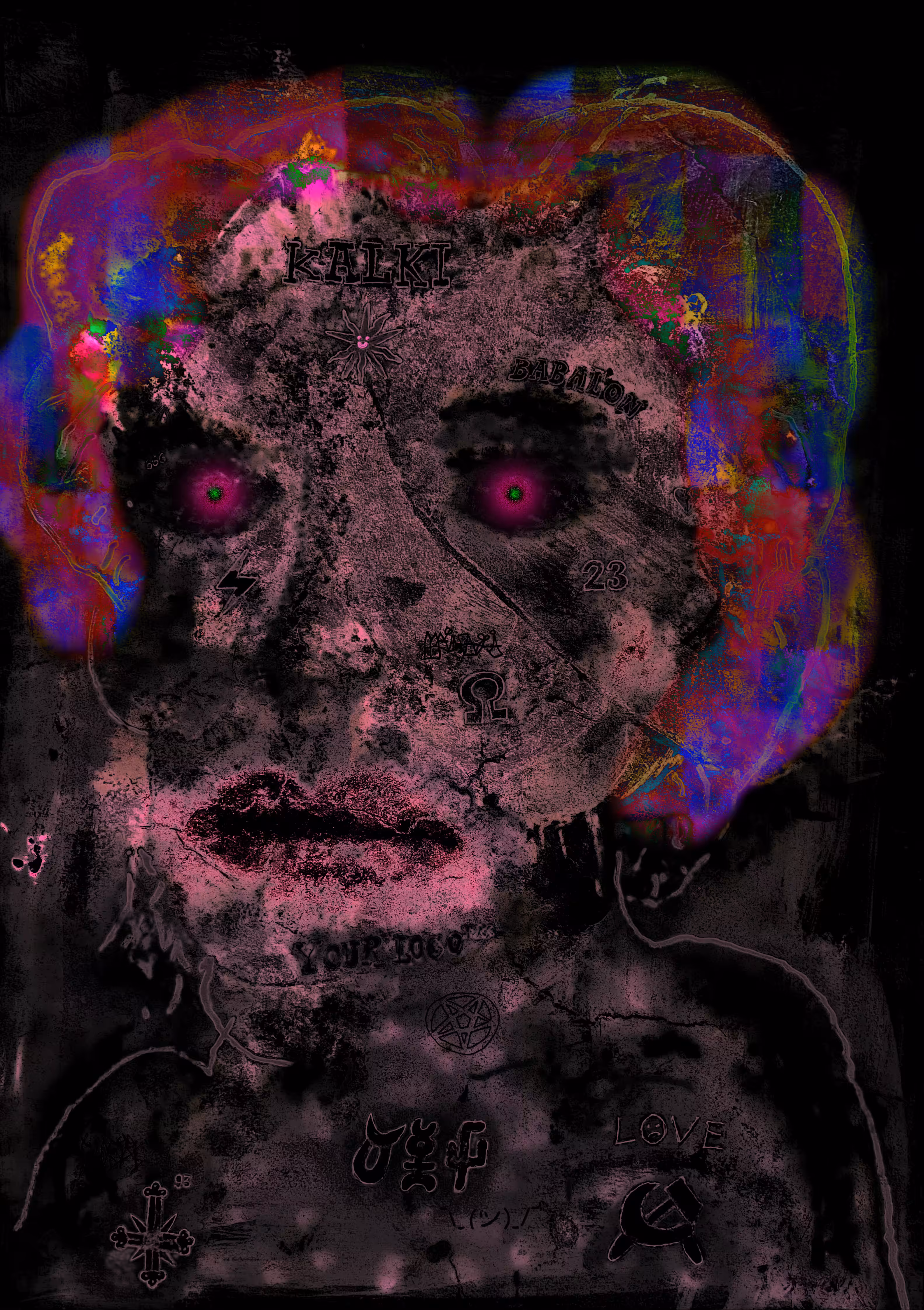 an unearthly red