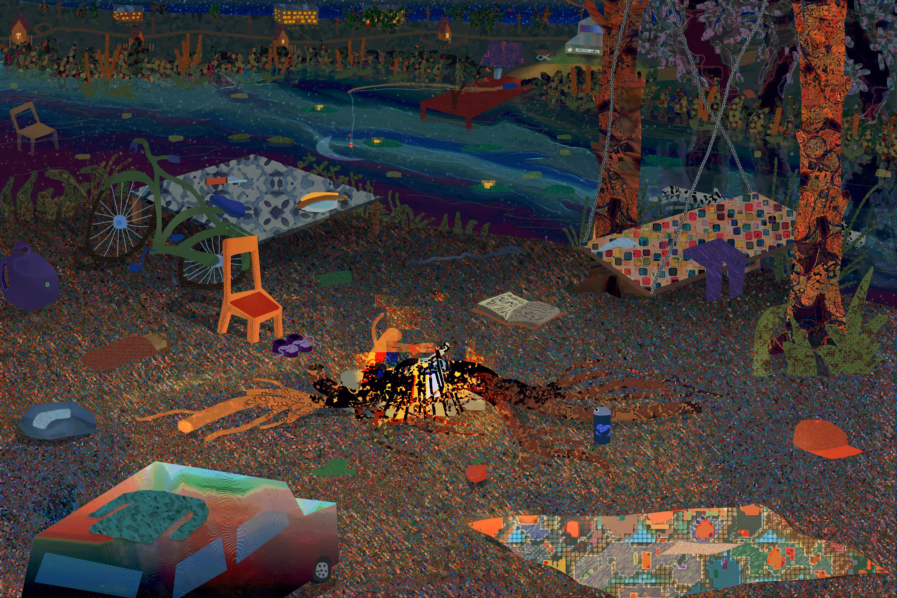 Waterside picnic