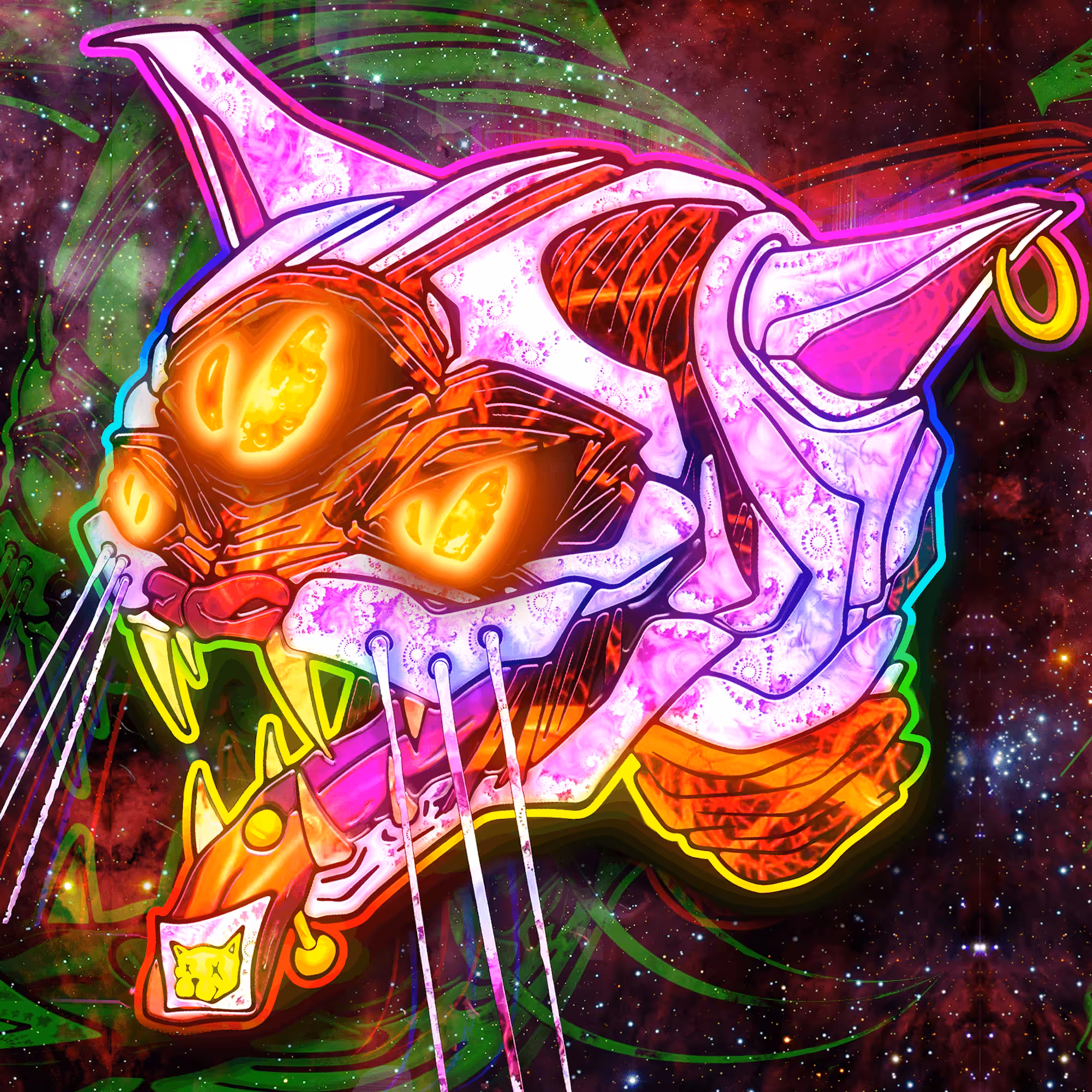 Cosmic Cat 13/33 🐱✨ Limited Edition Collectibles by ViNNi KiNiKi