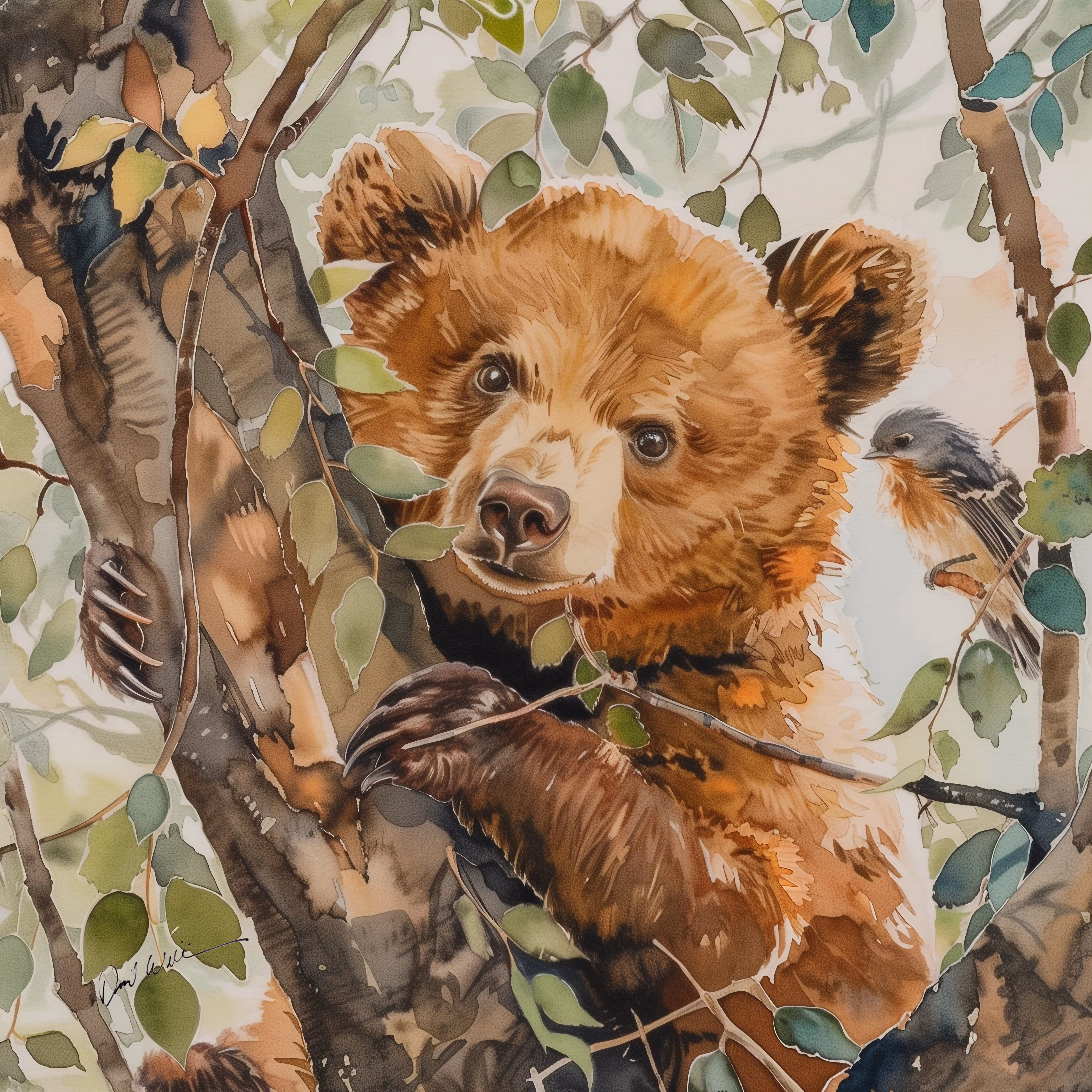 A Bear Cub’s Moment of Serenity