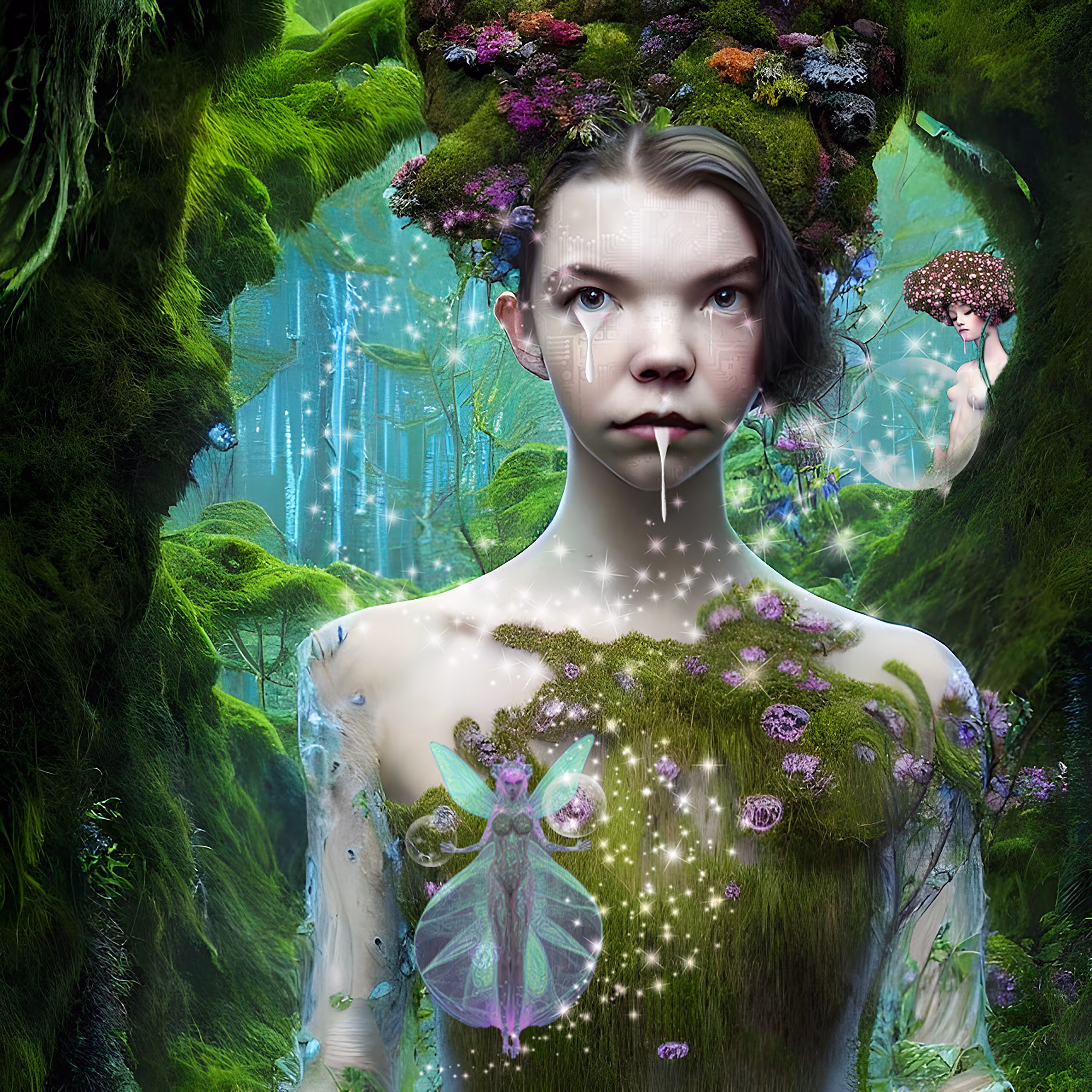 Uncanny enchanted forest .