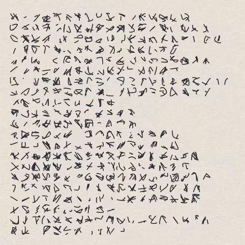 Asemic writing #12