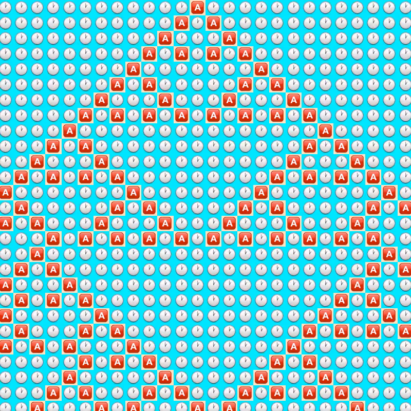 Elementary Cellular Emoji Automata #343