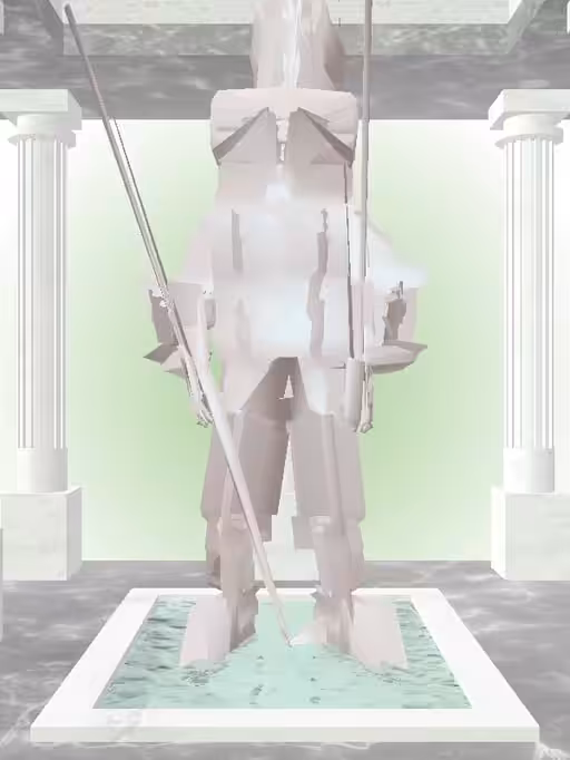HeavenComputer: The Indifferent Matte Ivory Man #5384
