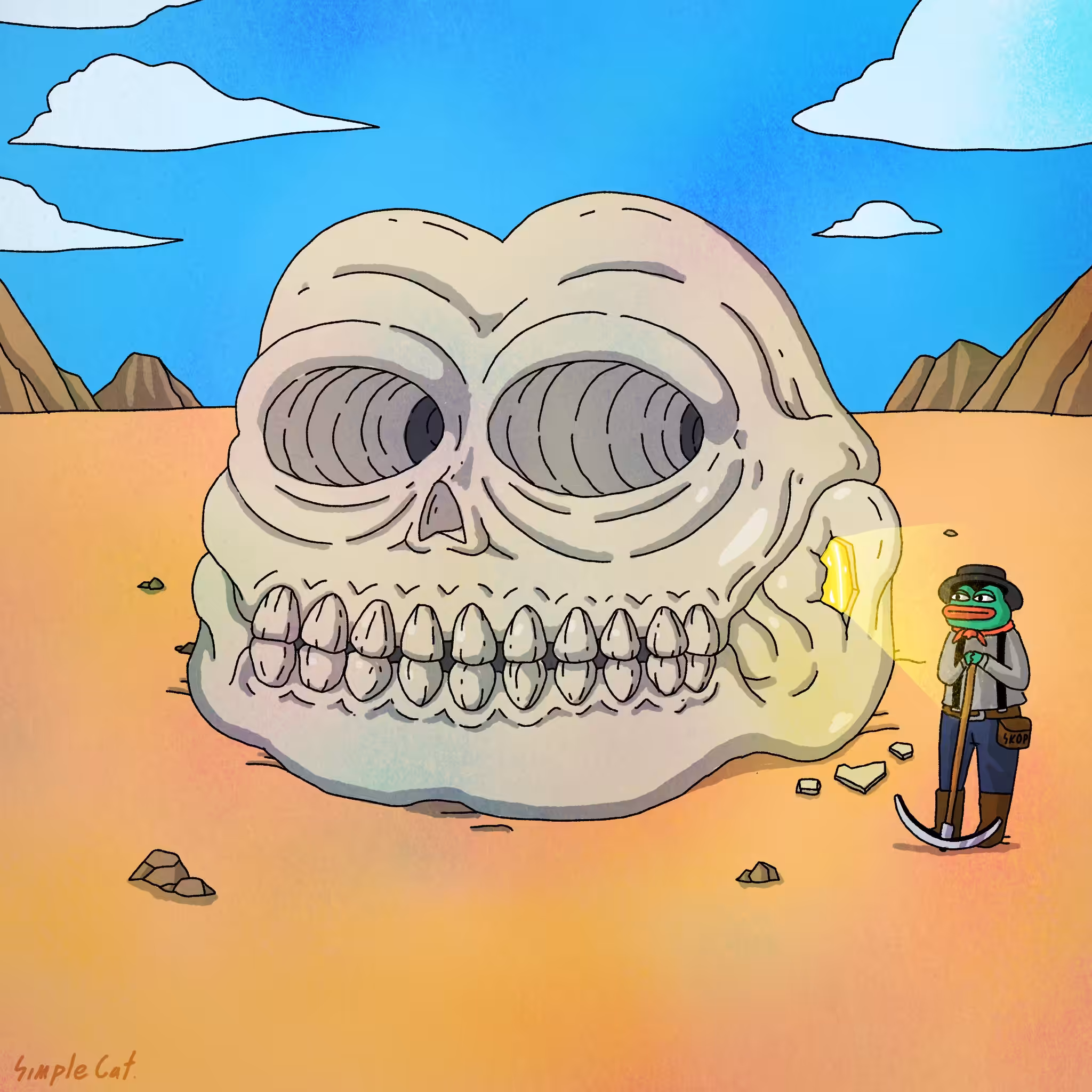 I found a Skull of Pepe 