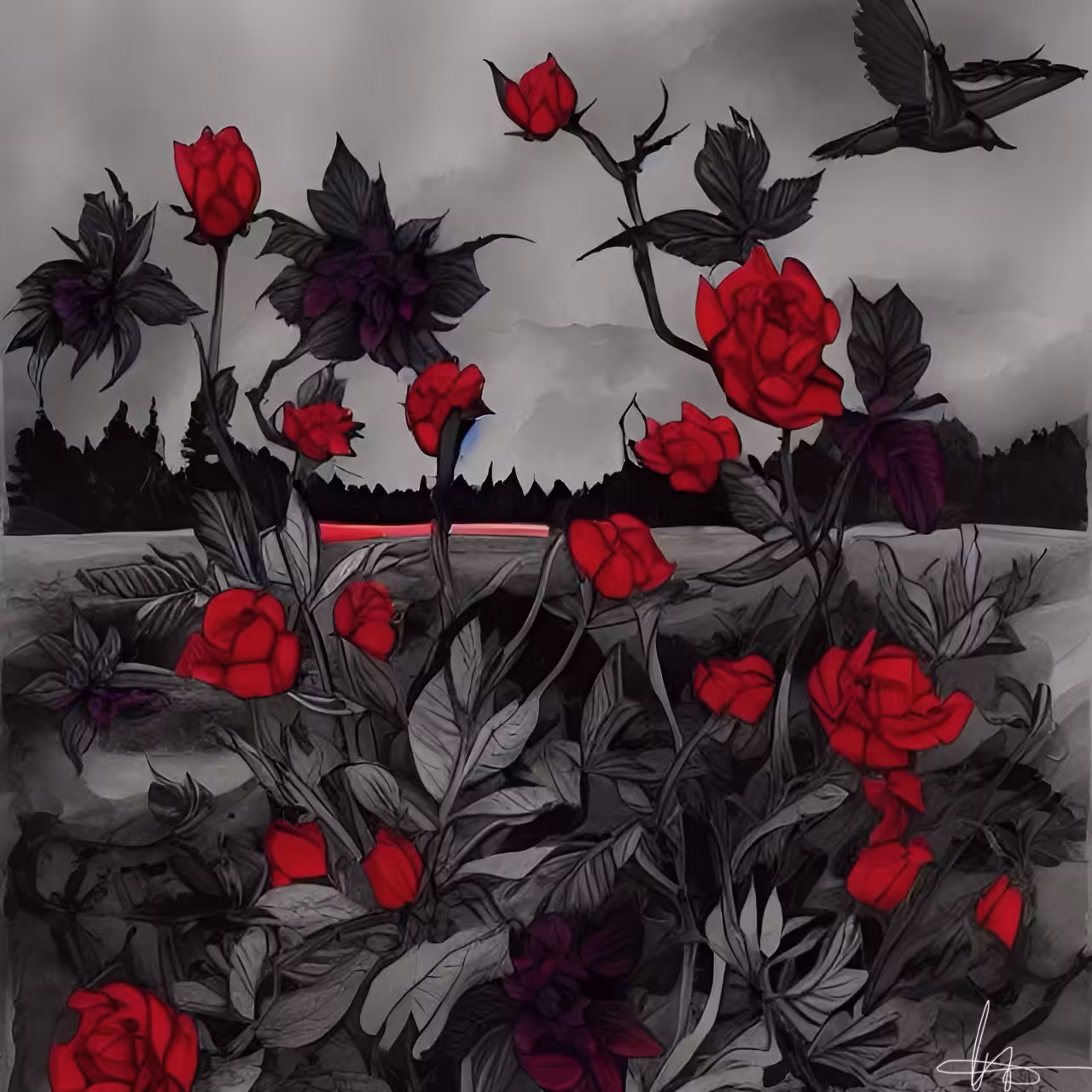 Abstract: Sleeping rose