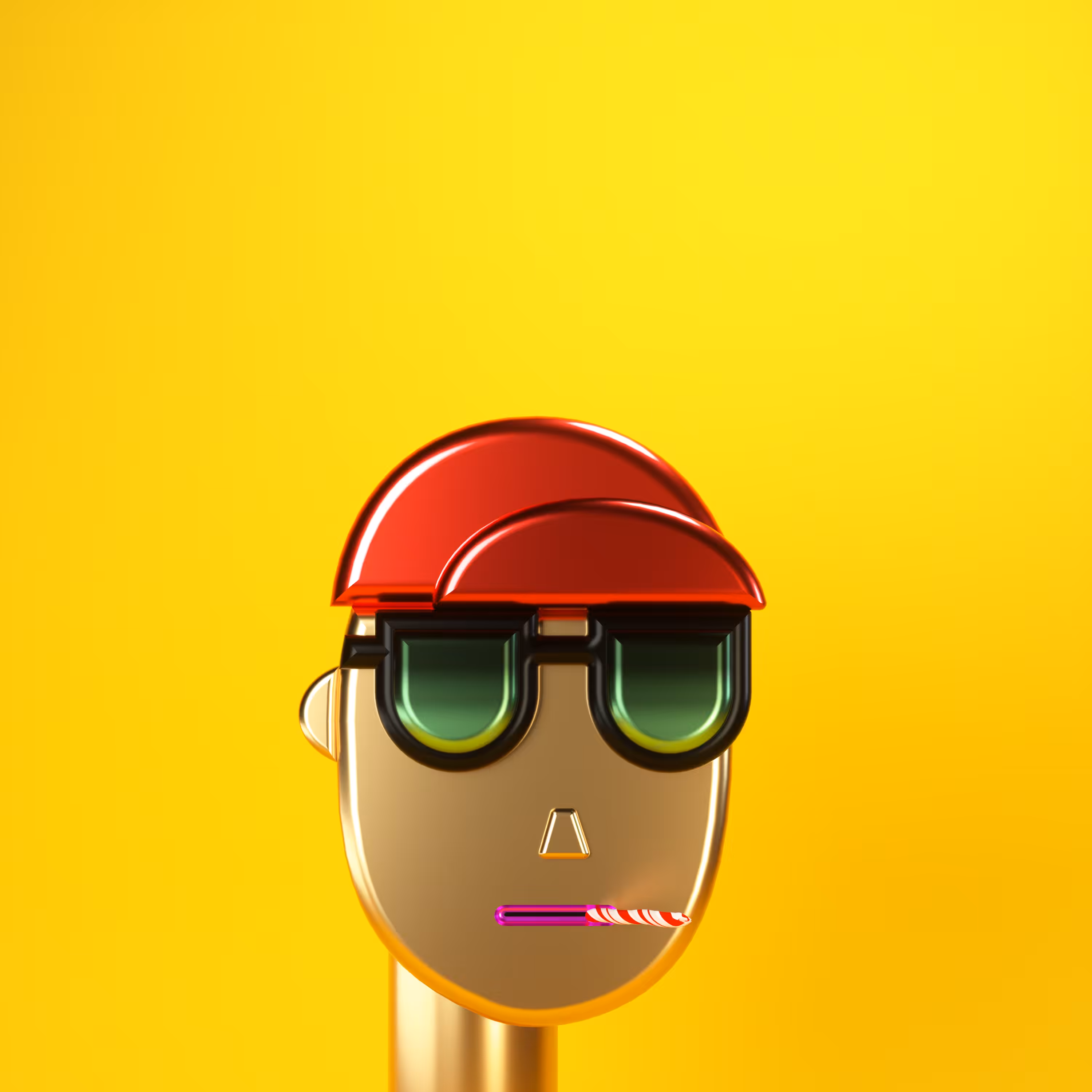3D Chrome Punk Babies #019