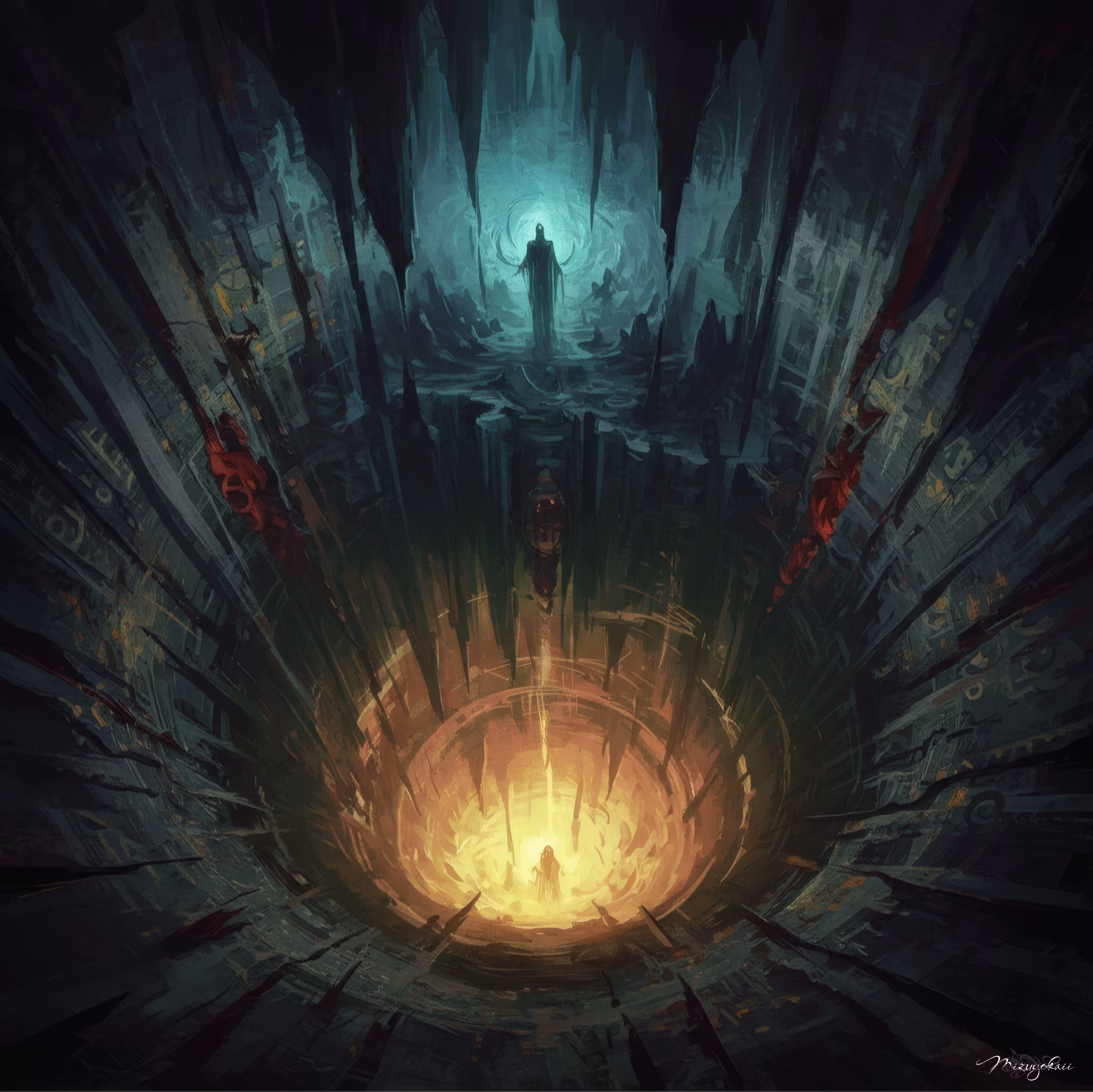 Echoes Above the Hollow Flame