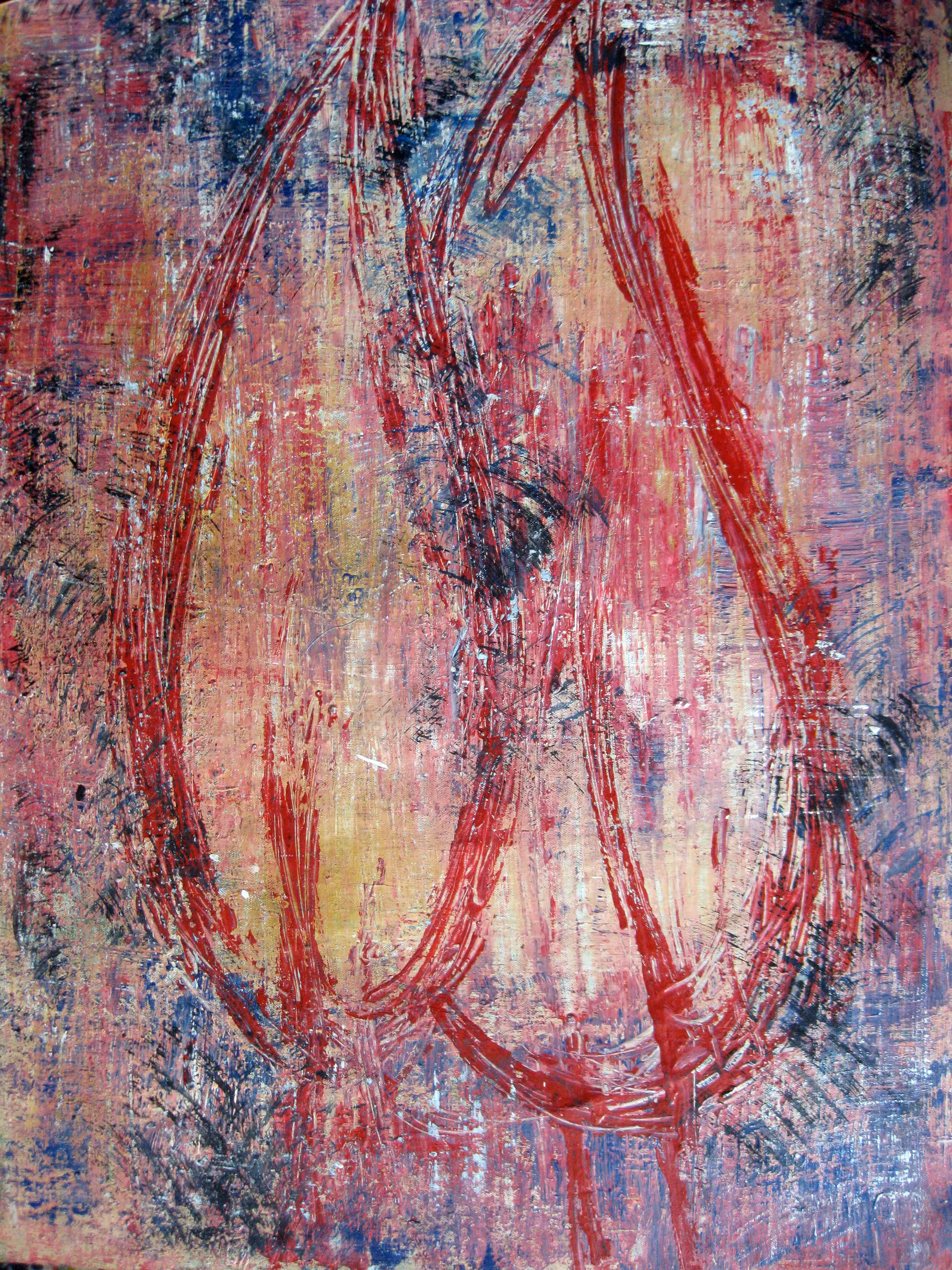 Beneath the red veil