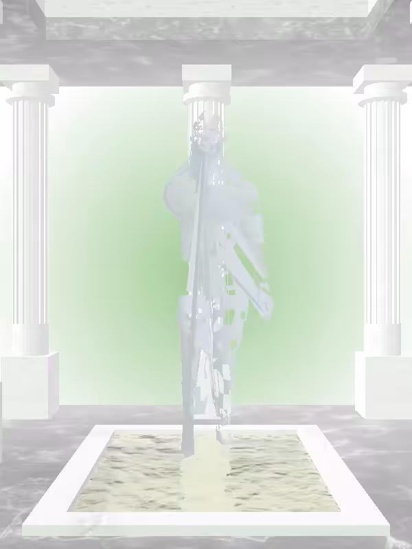 HeavenComputer: The Receding Matte Pale Green Man #3919