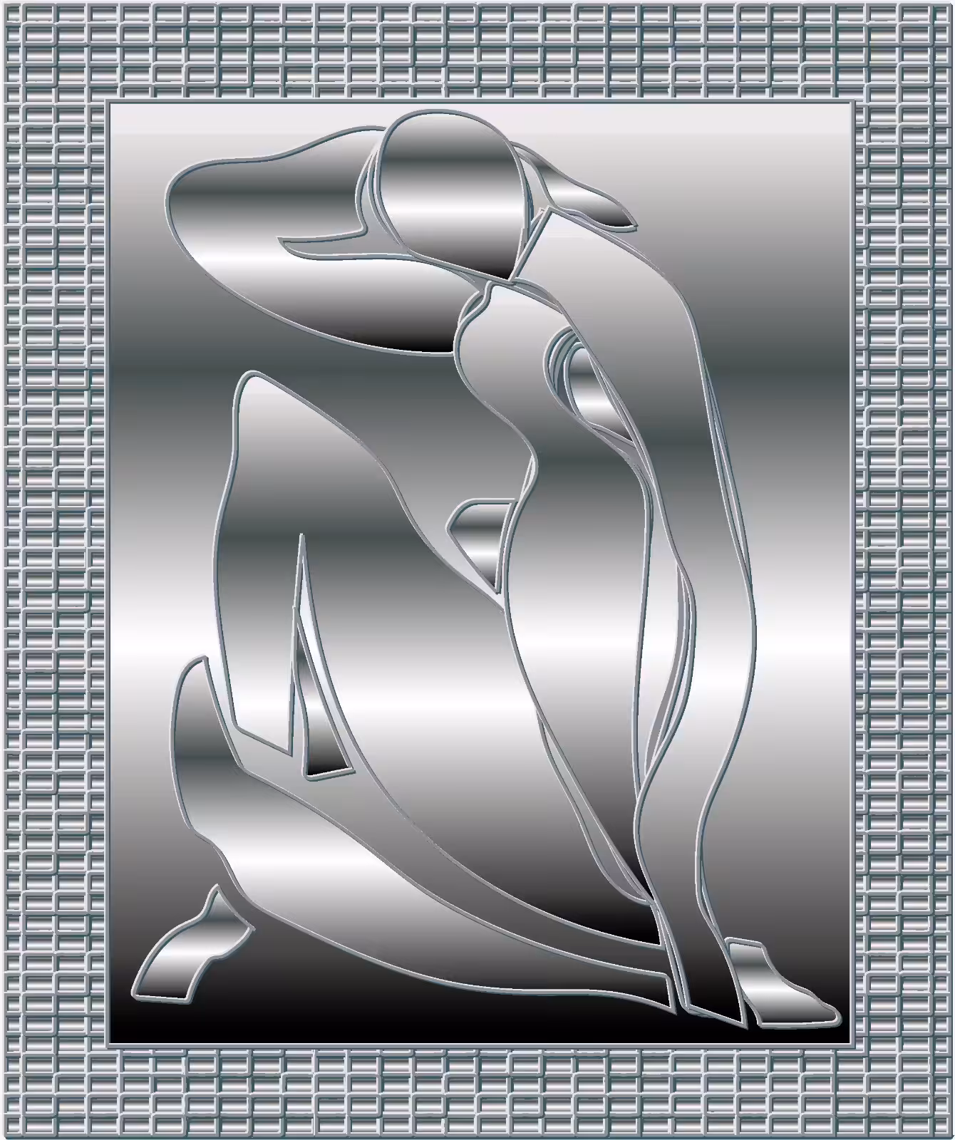 Desnudo azul II