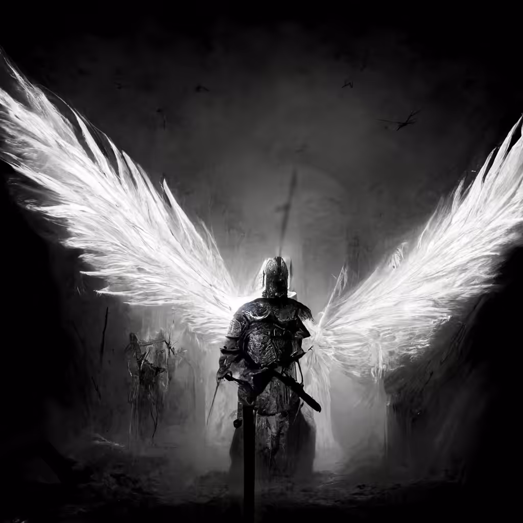 The angel and his sword