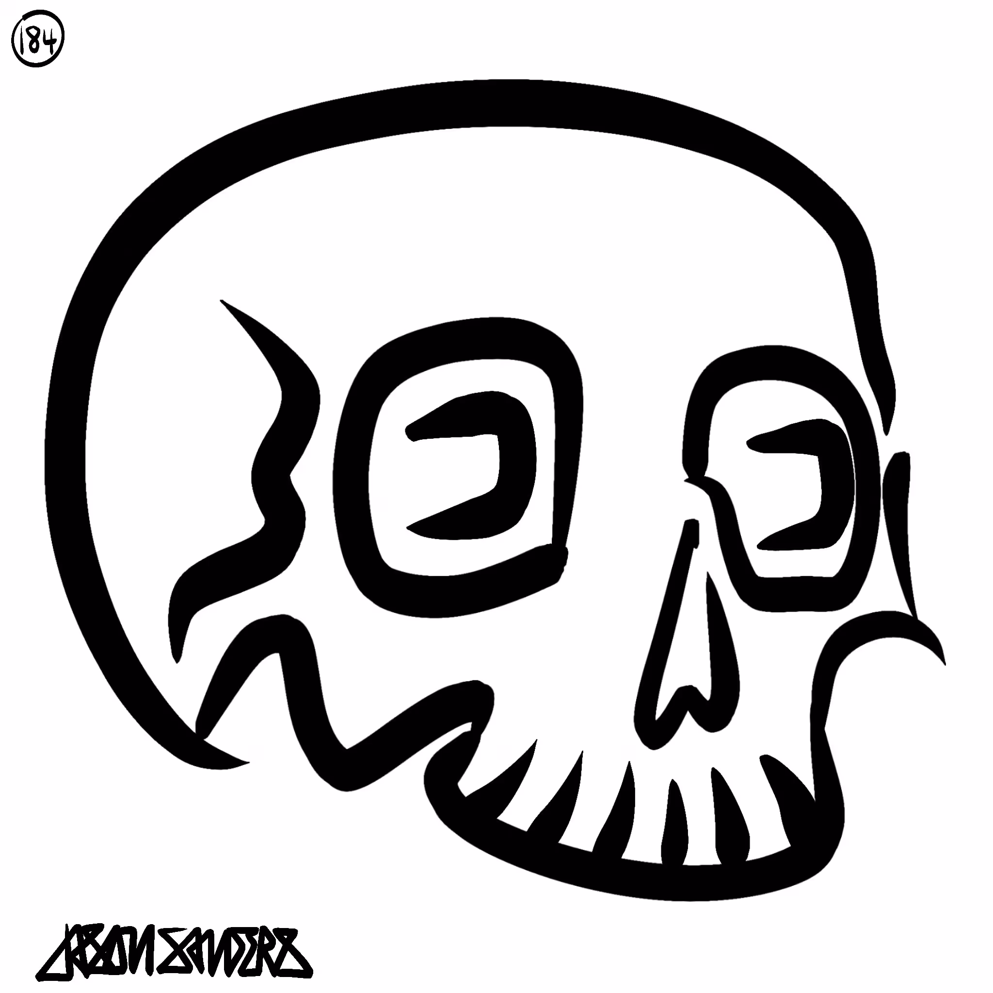 Skull Lines “Twenty-Seven” By DrainedEye | #184