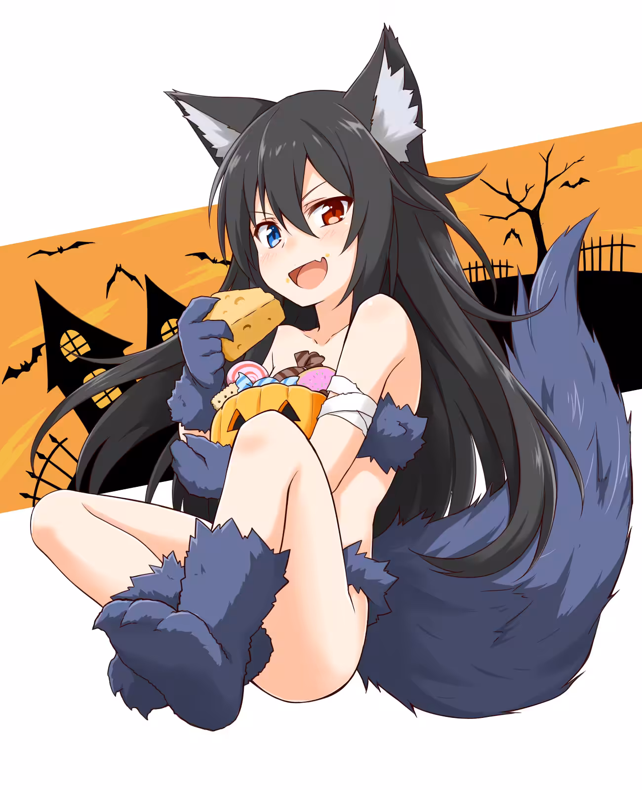 Wolf Girl in Halloween