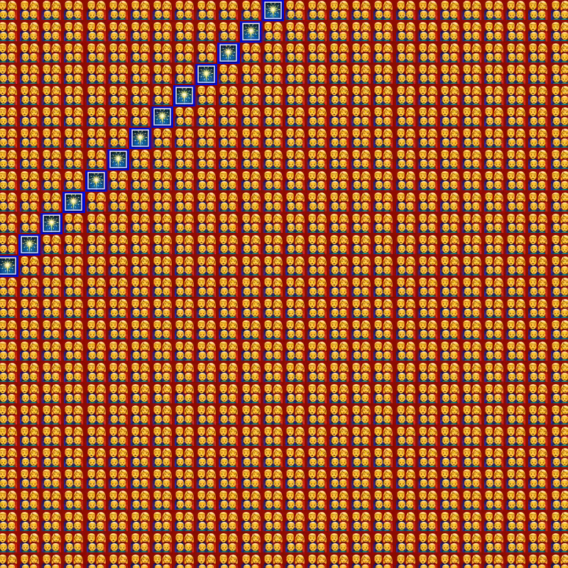 Elementary Cellular Emoji Automata #891