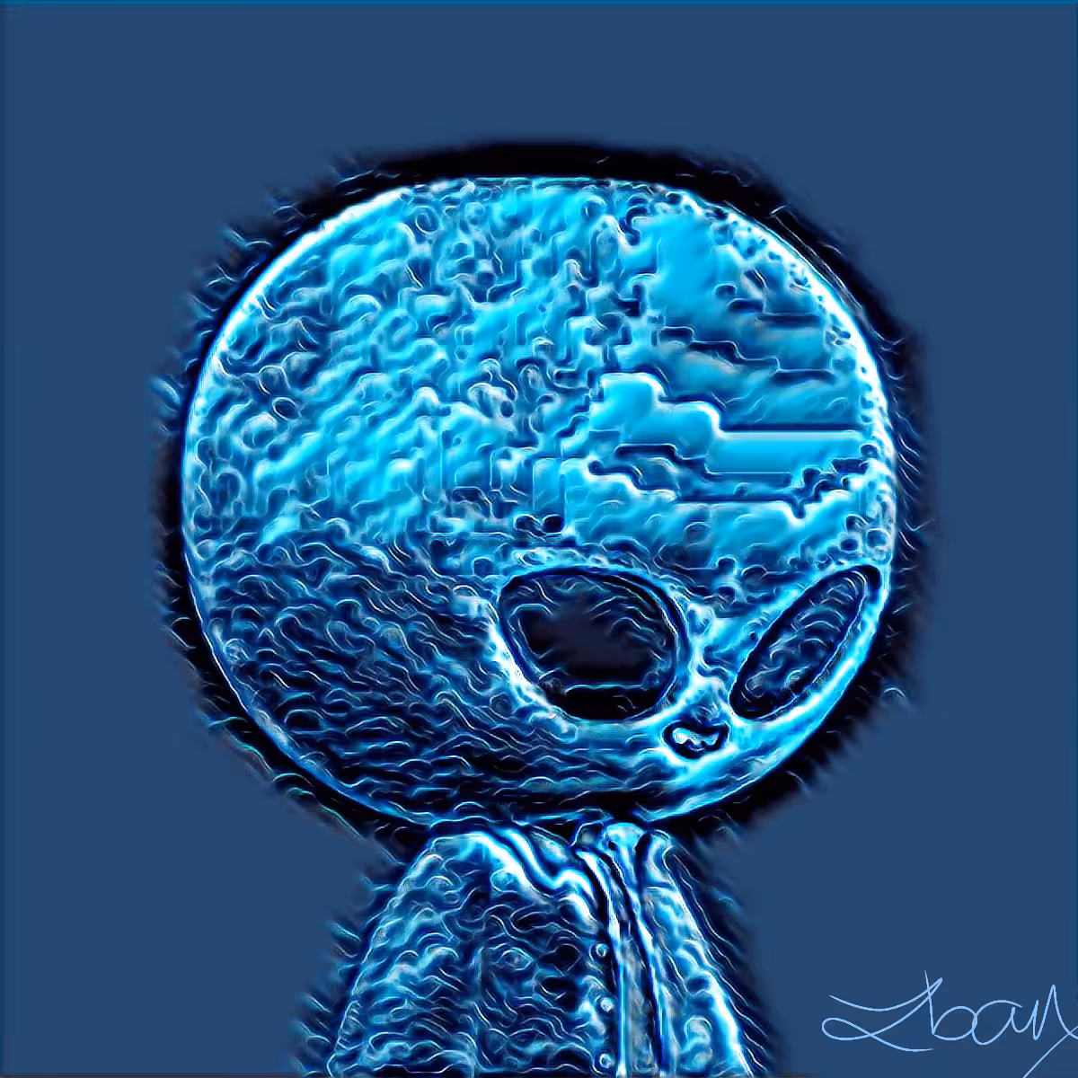 The Alien Boy # 310 derivative by @Iban_Broker
