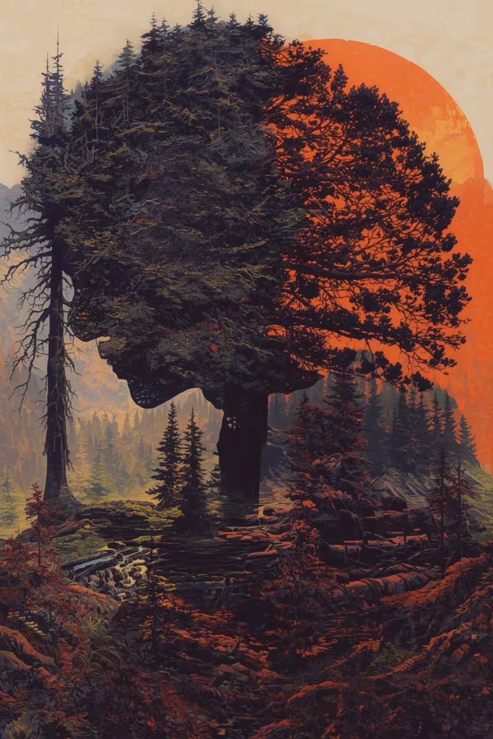 The Happy Valley: A single old tree
