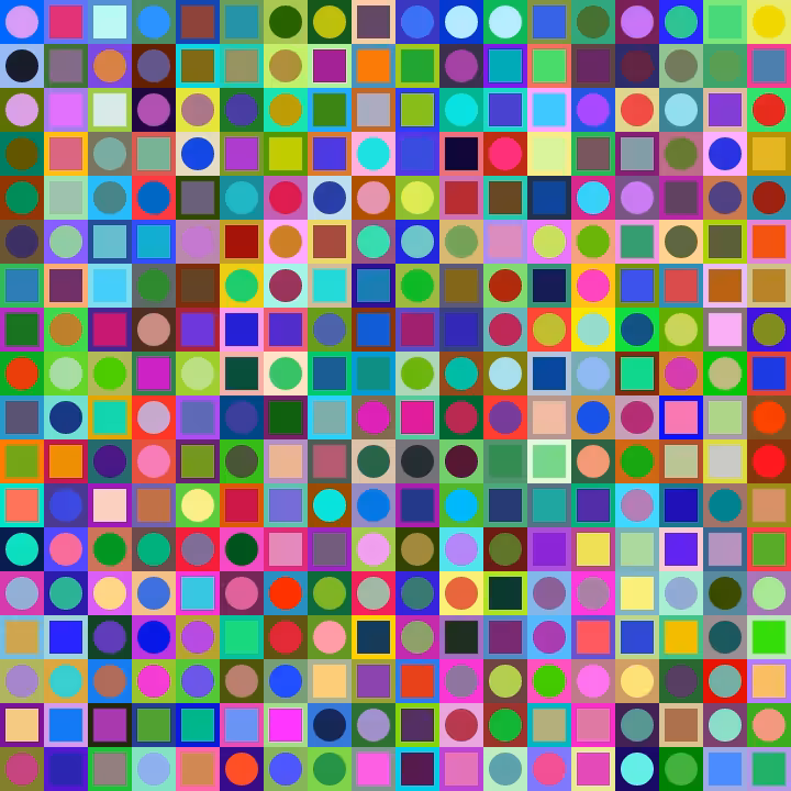 Square Dot Composition #305