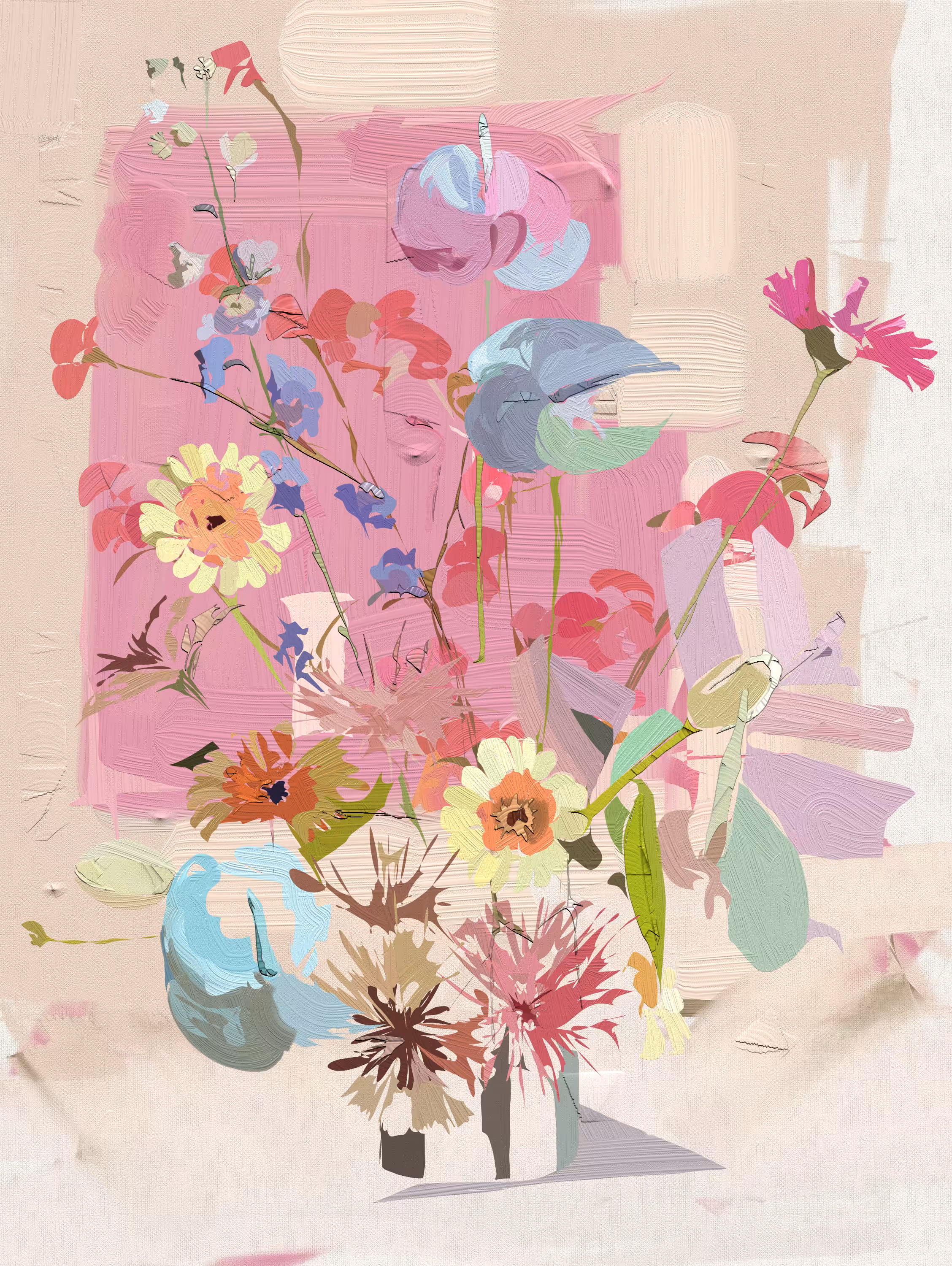 flowers in the room