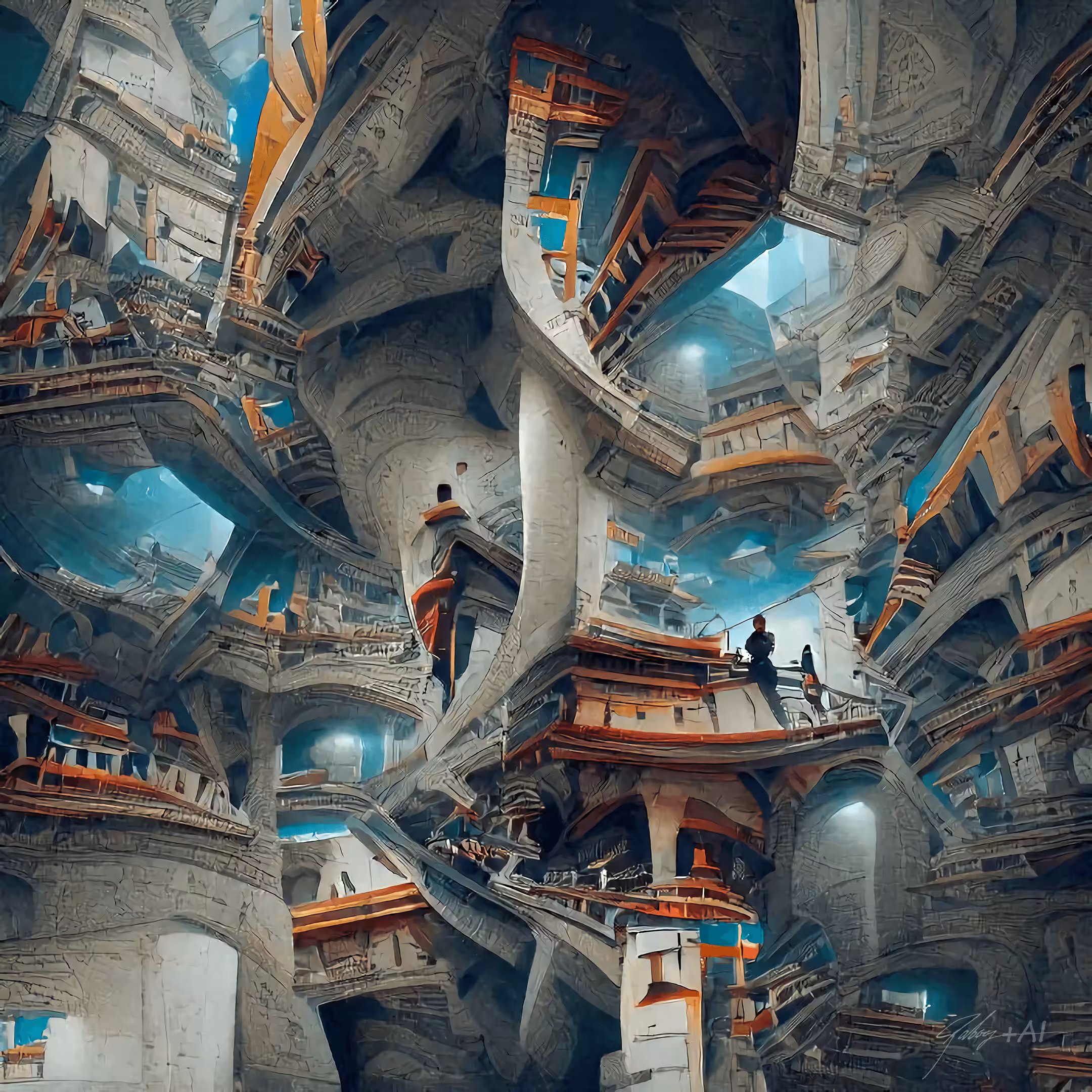 4 dimensional Fantasy temple