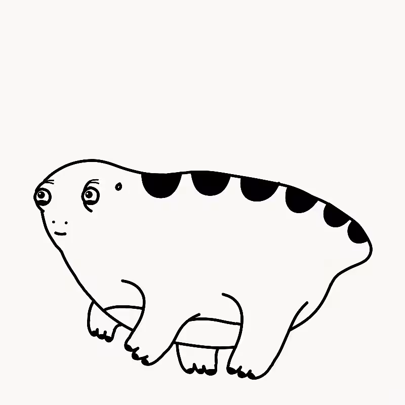 Little fat lizard