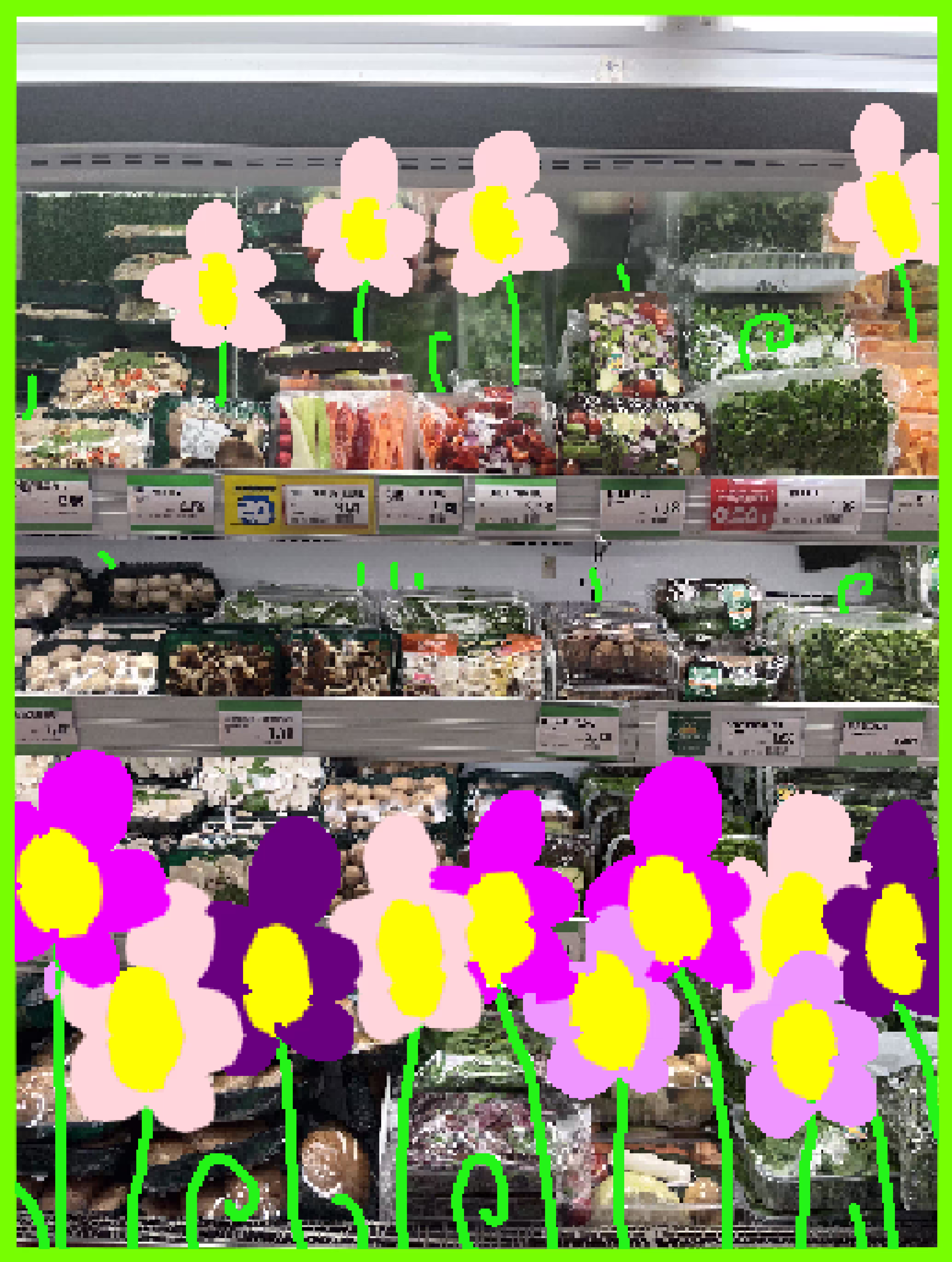 At the grocery store