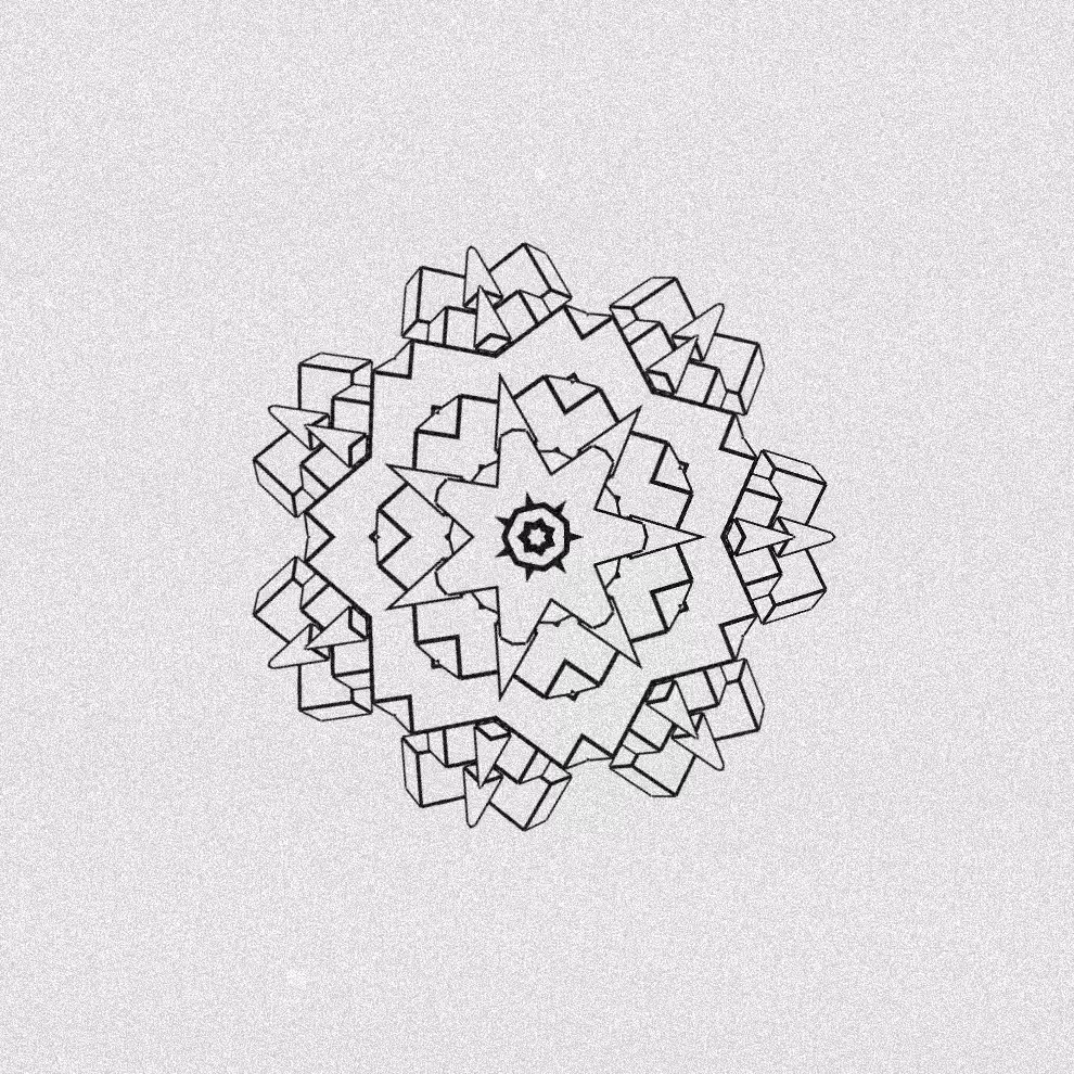 Monochrome Kaleido #128