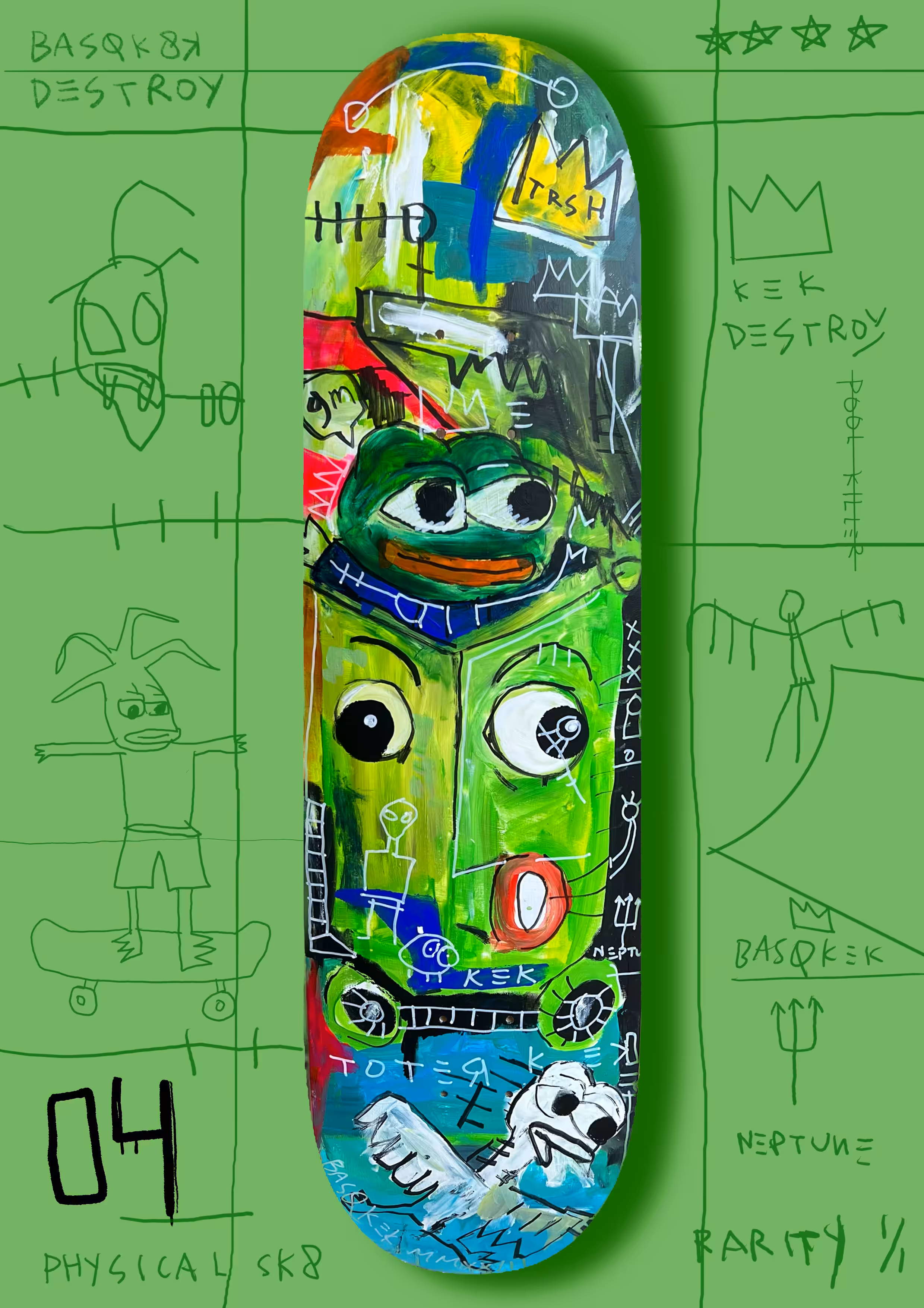Basq-SK8K Deck 04 - REAL TRASHER