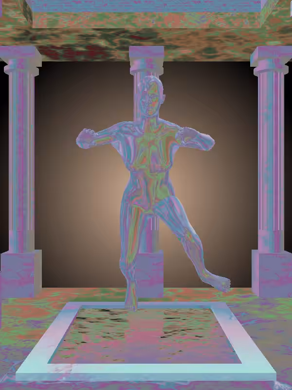 The Treading Water Holographic Glow Woman #1397