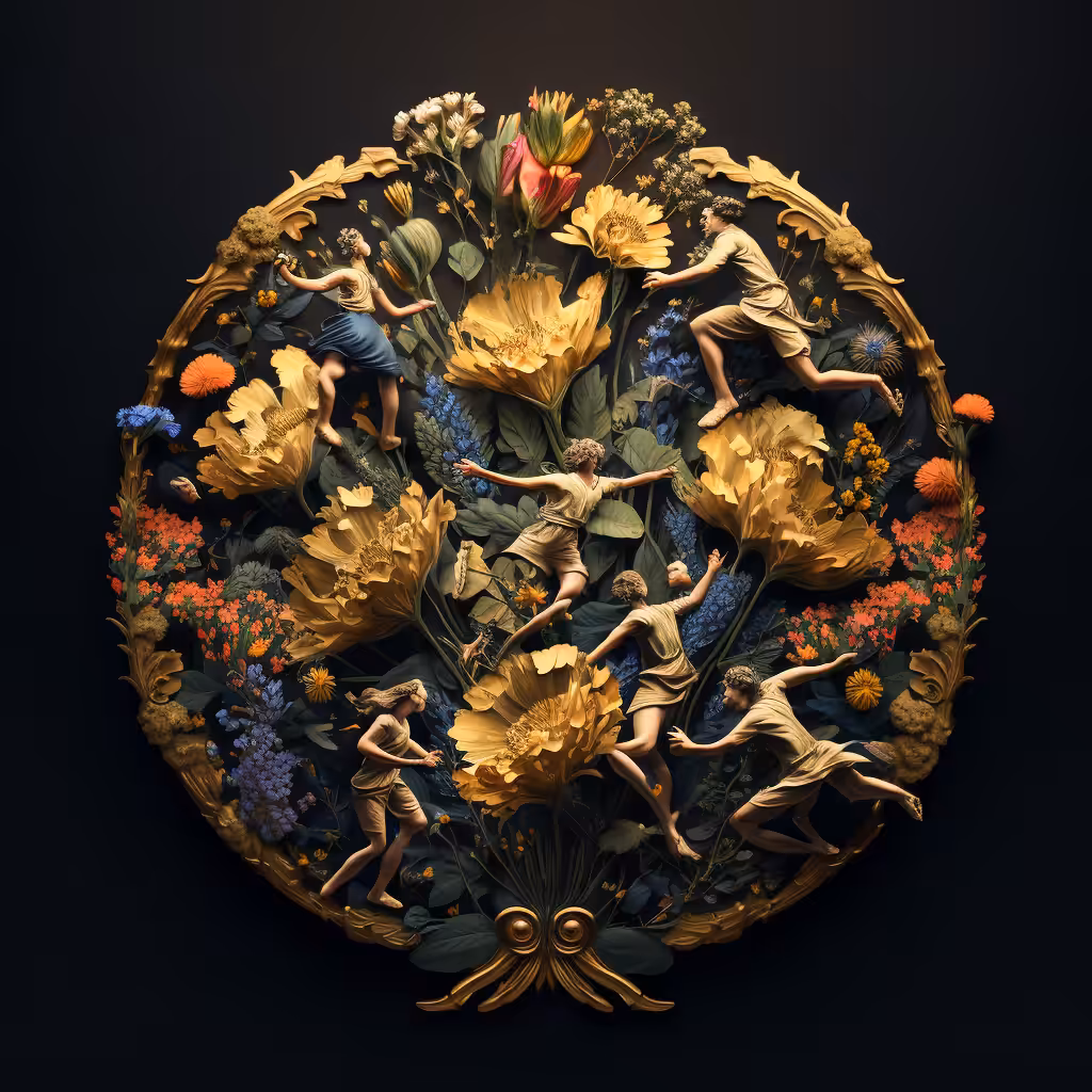 Gold Flower Coin