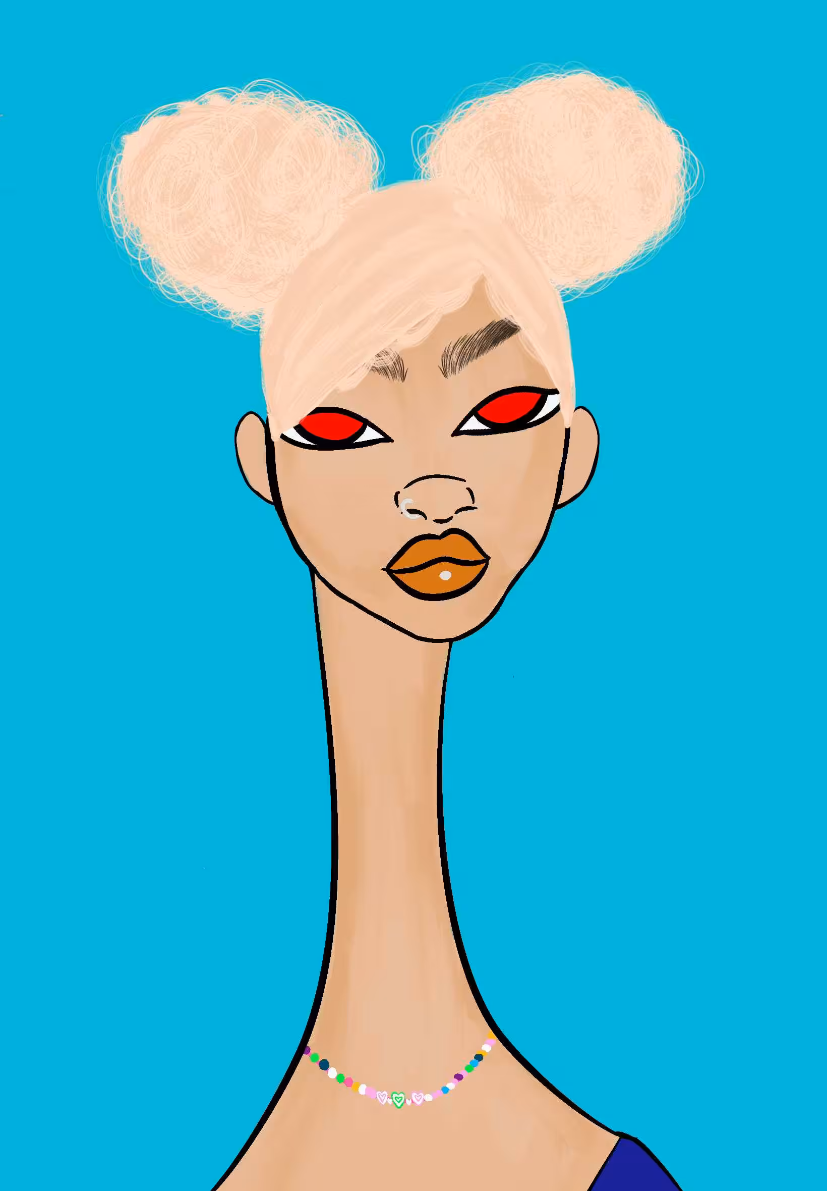 Long Neckie Ladies: Long Neckie Lady #217