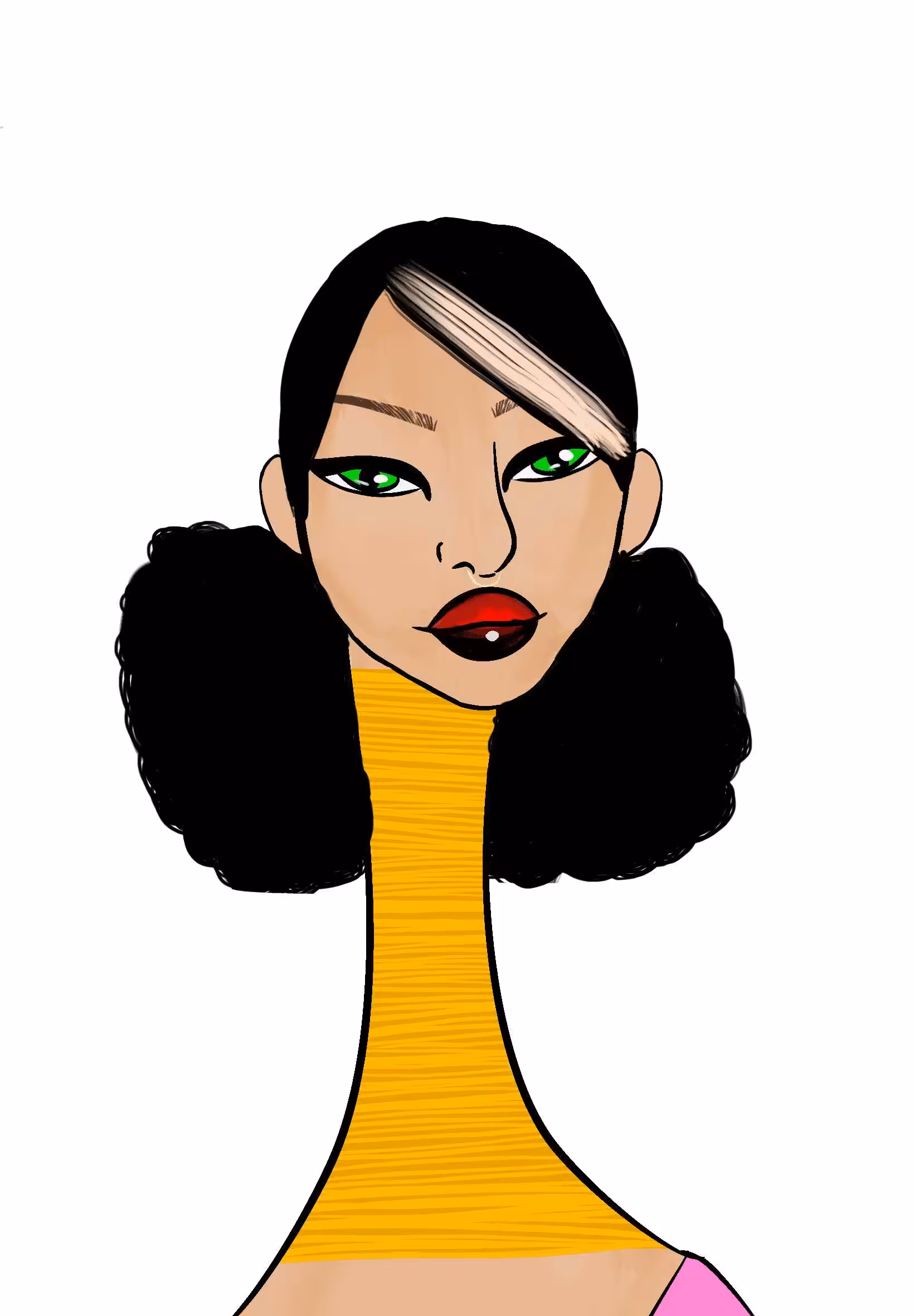Long Neckie Ladies: Long Neckie Lady #1164