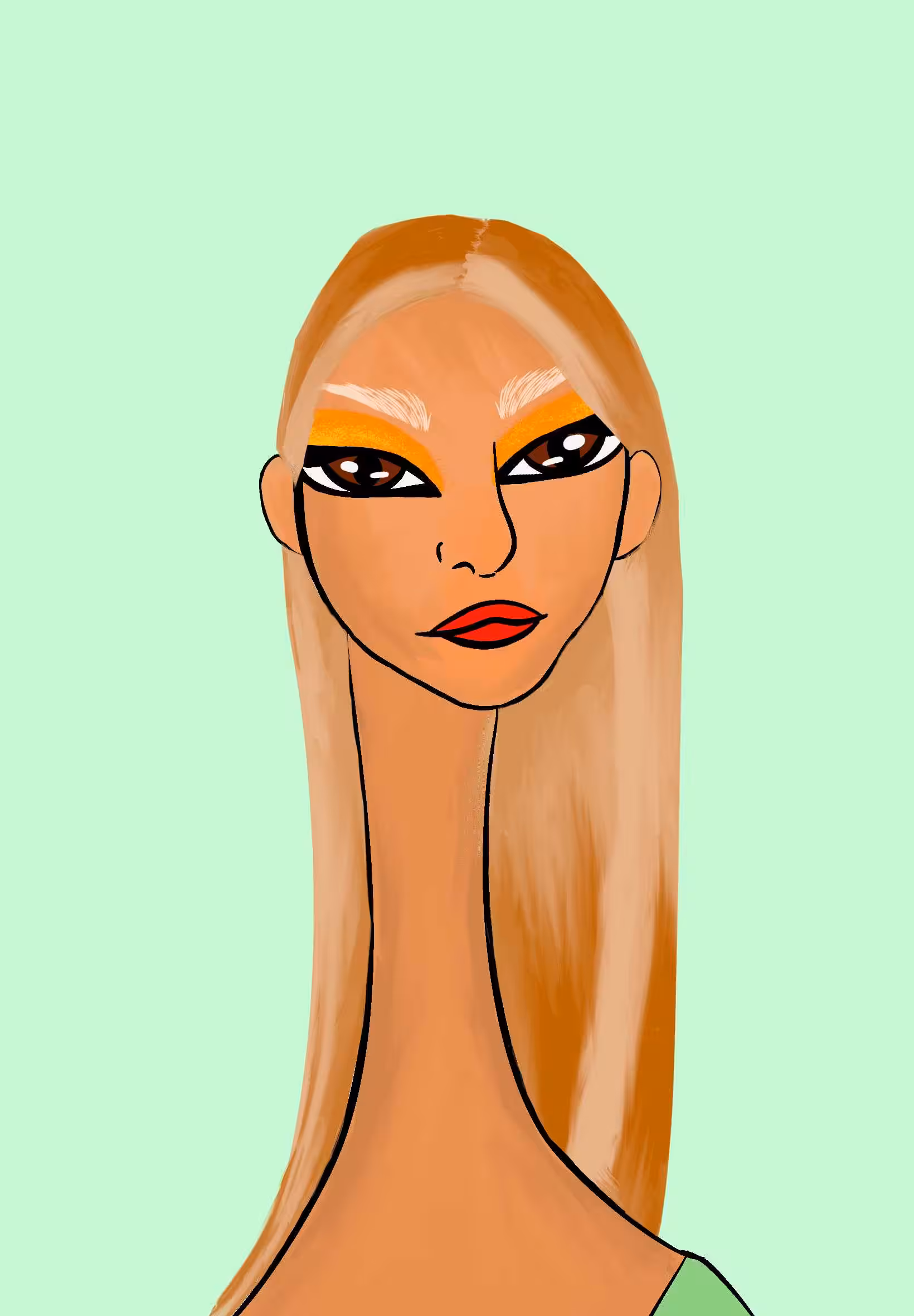 Long Neckie Ladies: Long Neckie Lady #1576