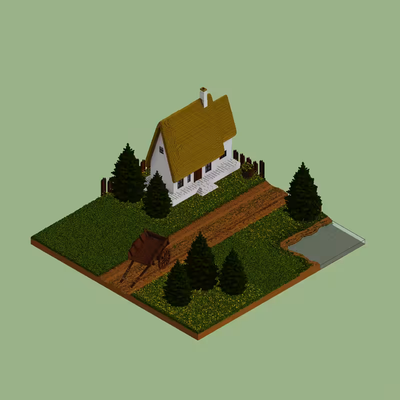 Pastel cottages #2 #9