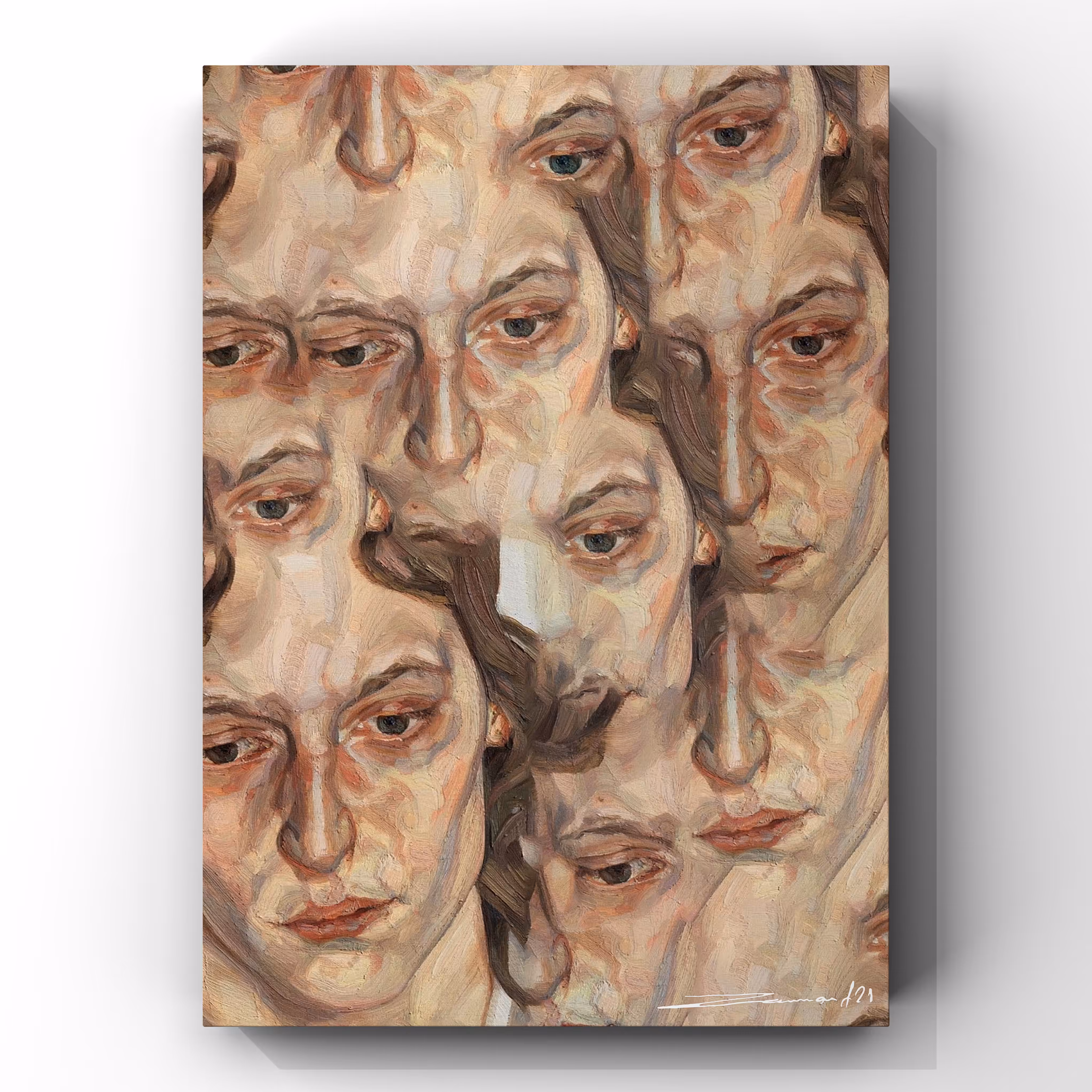 Lucien Freud's Head of a girl (1976) By Zaam