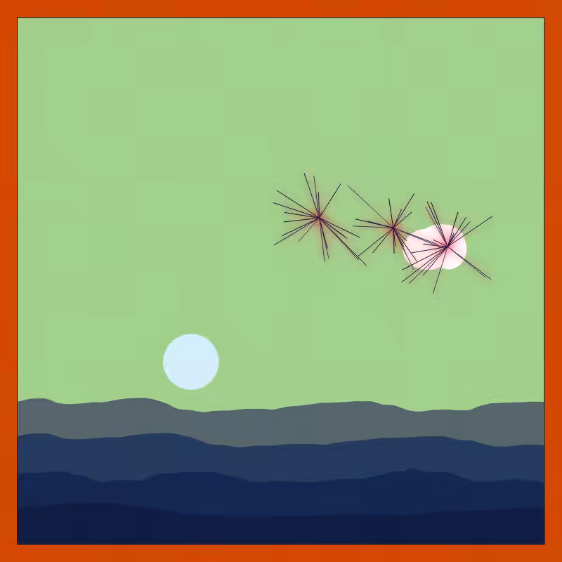 Seas of hills #12