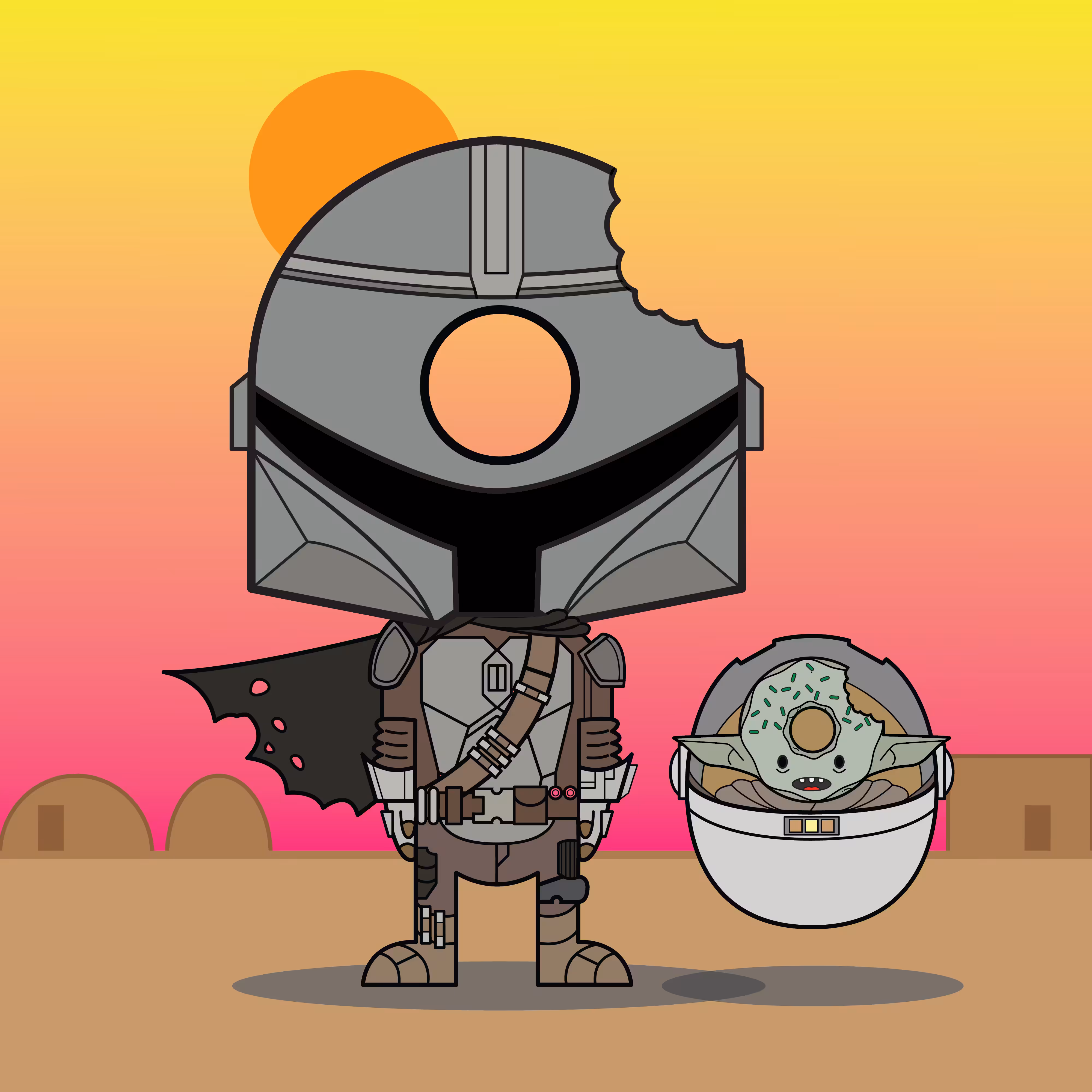 Mando Deluxe “DONUT HEADS” - #90