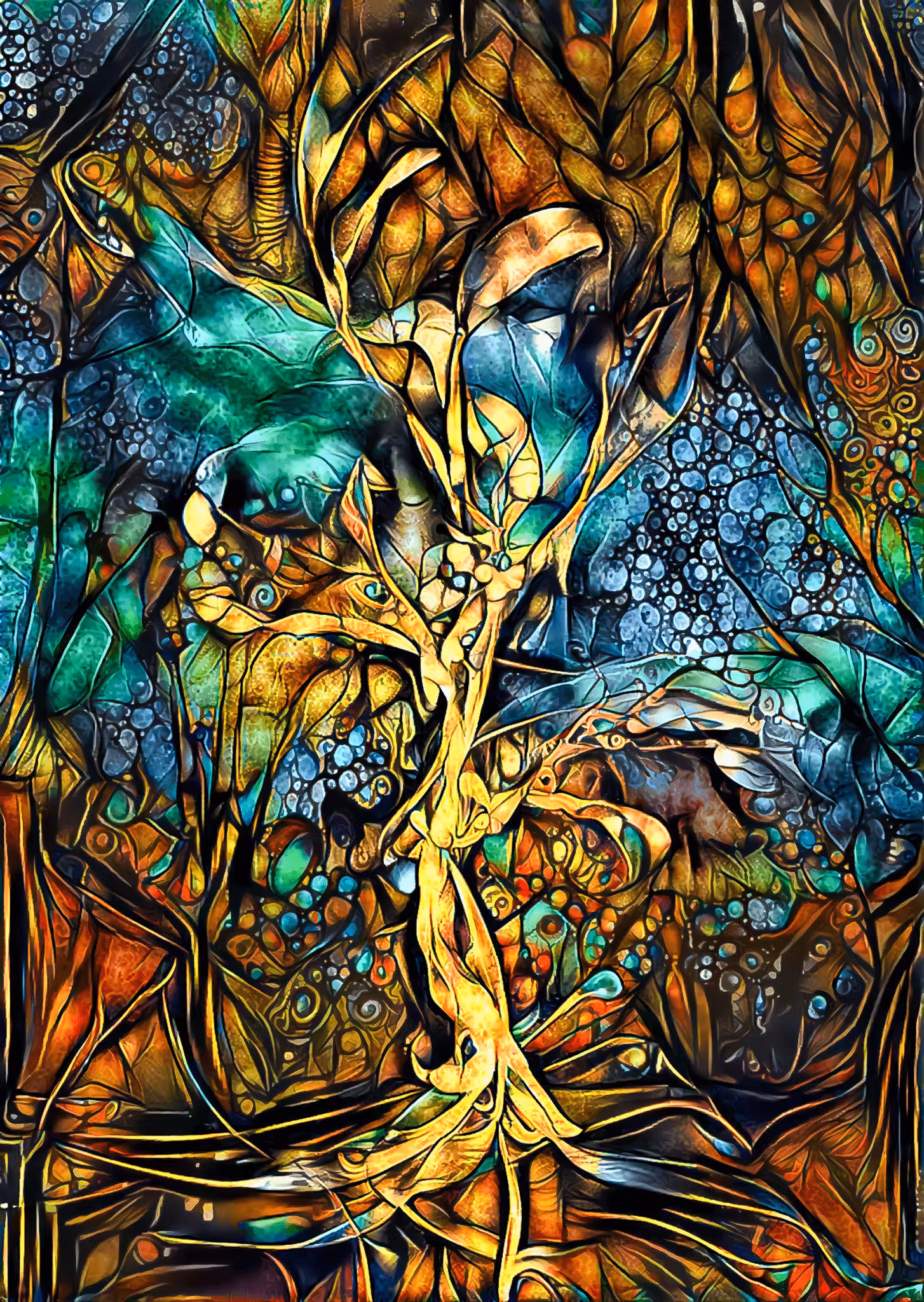 Stained Glass Tree
