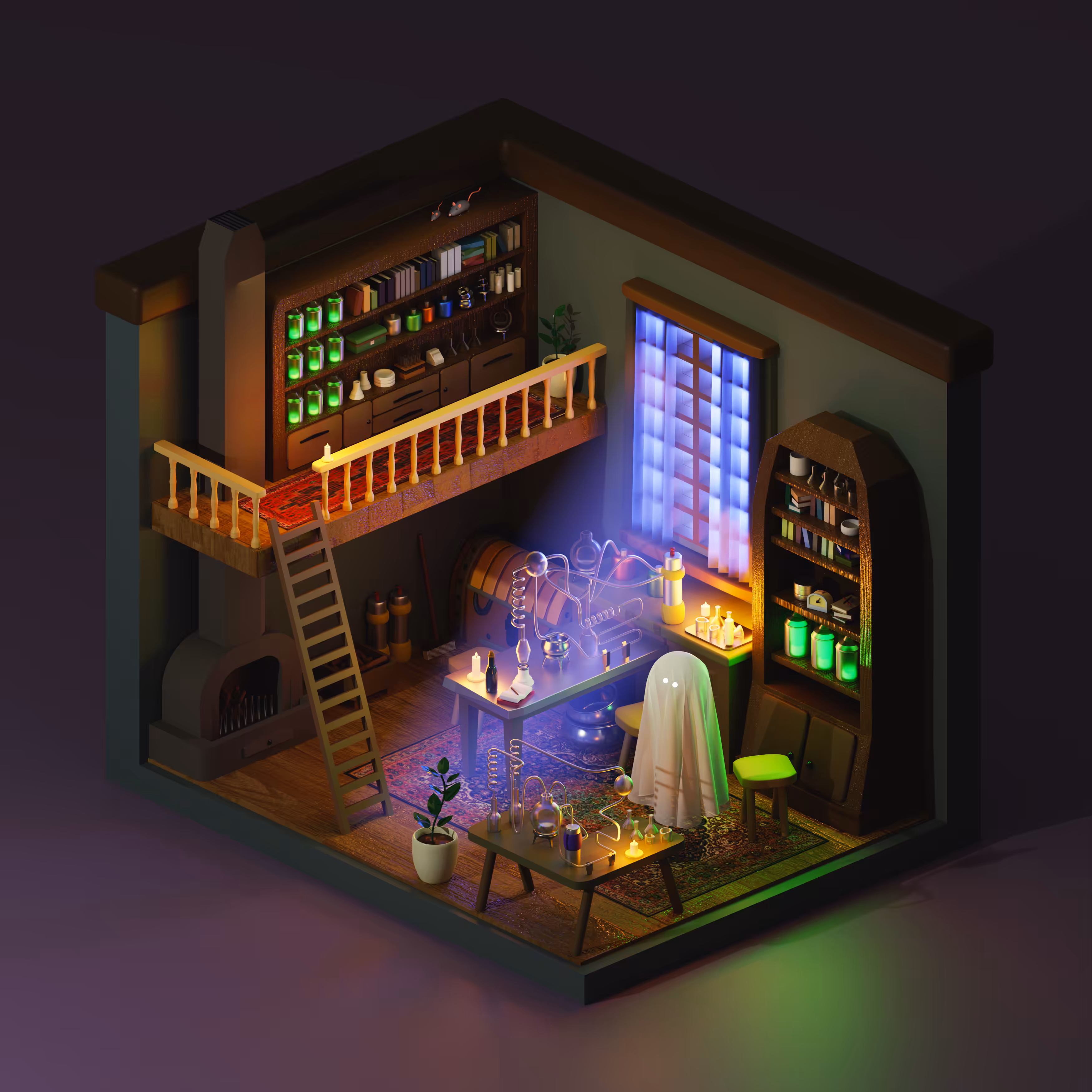 The alchemist's room