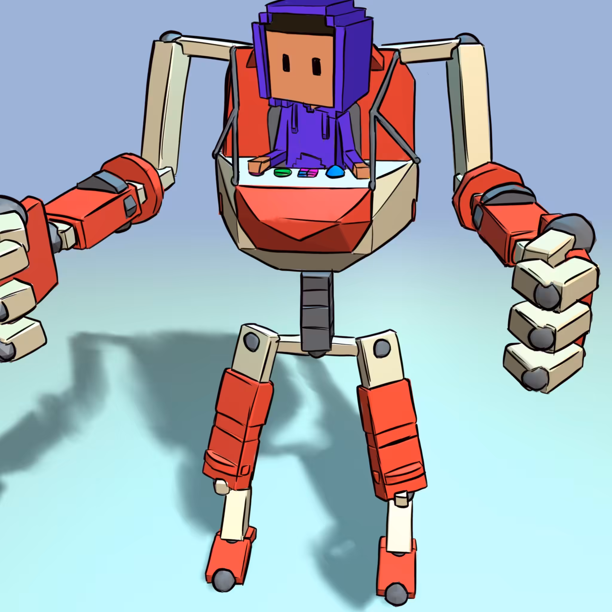 mecha #21 x Meebit #19922